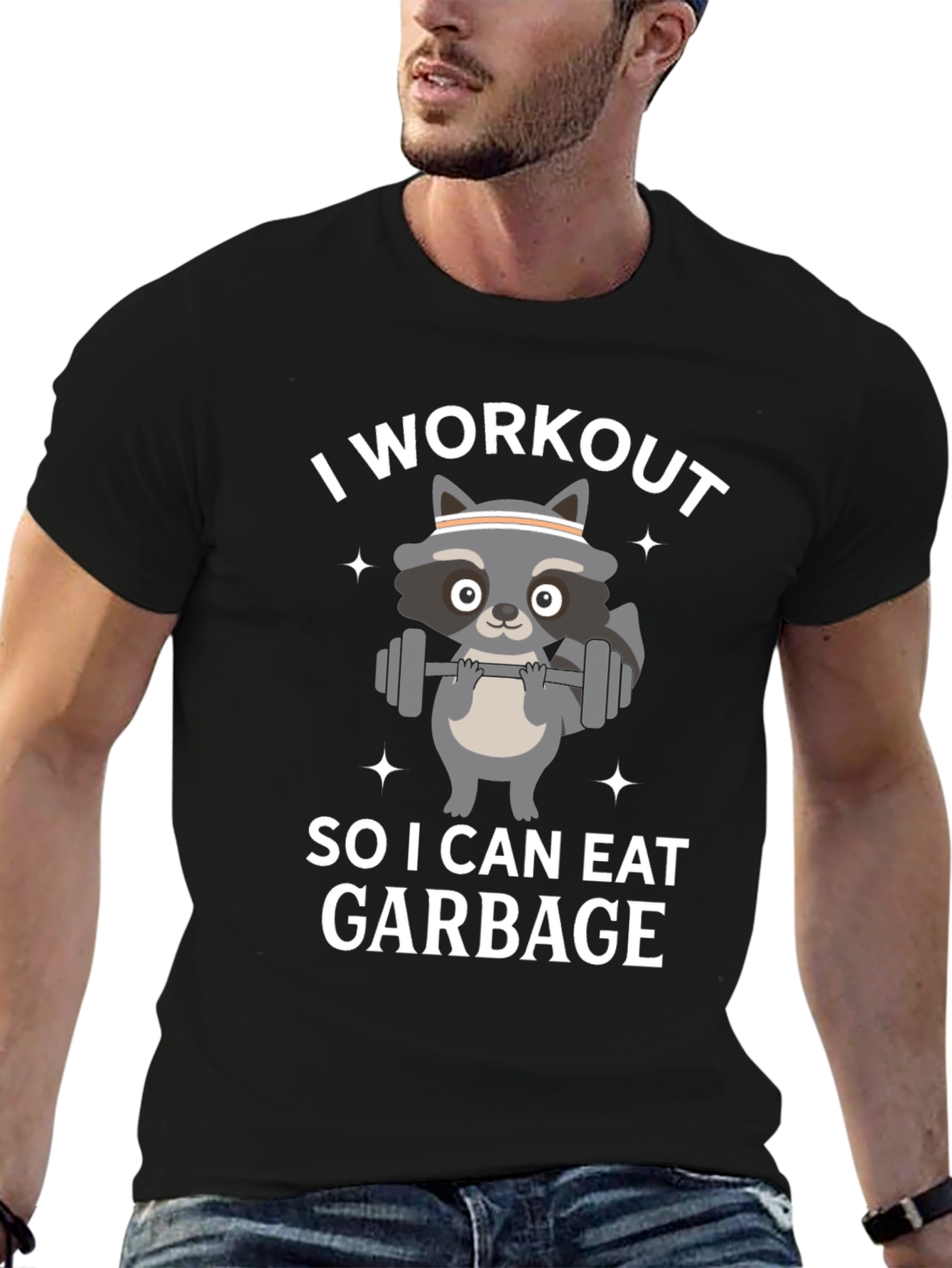Funny Raccoon Workout T-Shirt