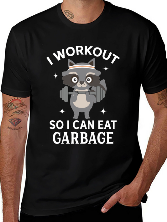Funny Raccoon Workout T-Shirt