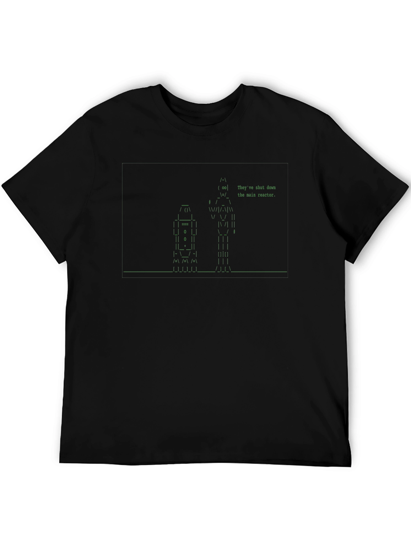 Retro Robot ASCII Art Graphic Tee