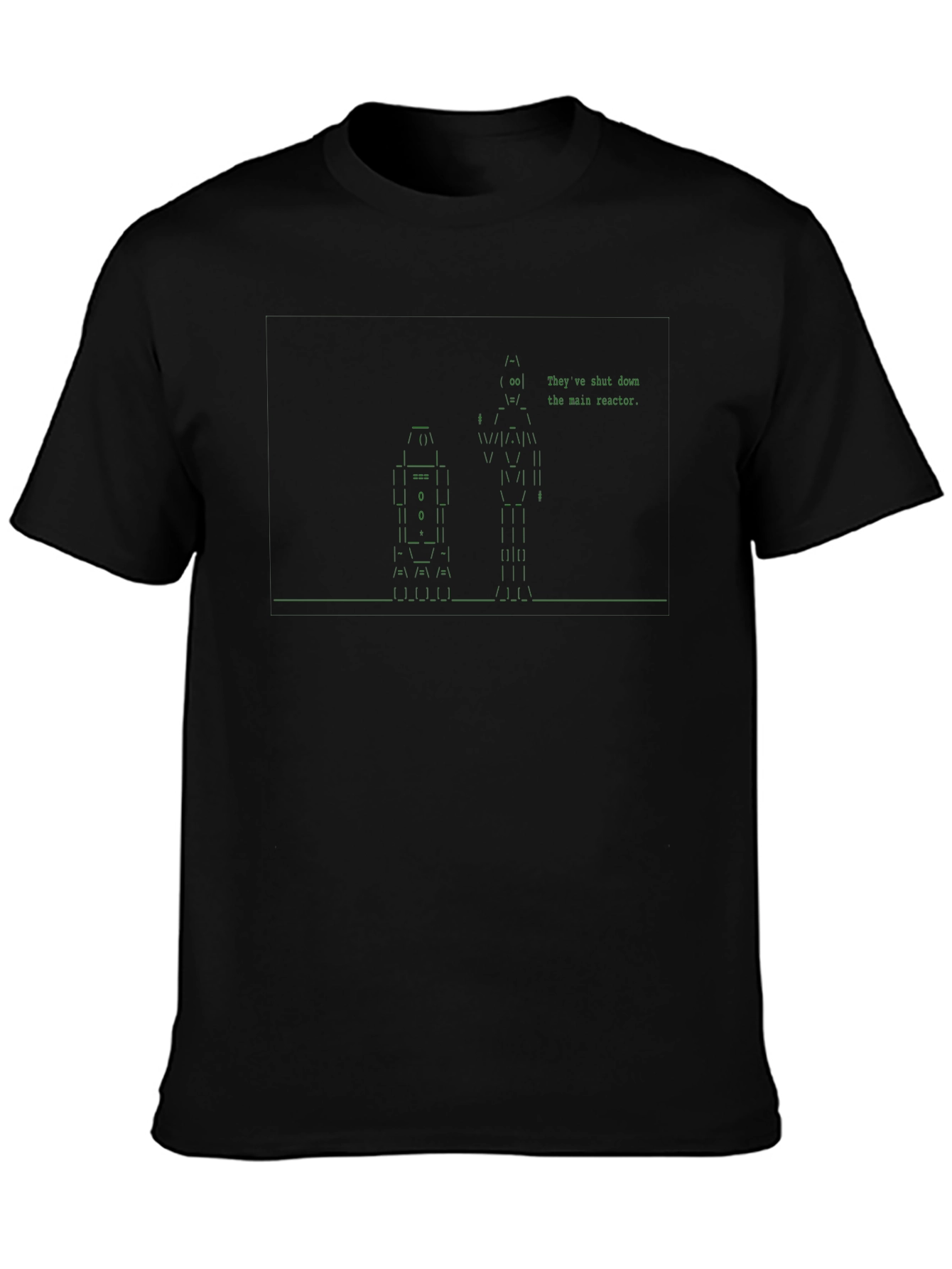 Retro Robot ASCII Art Graphic Tee