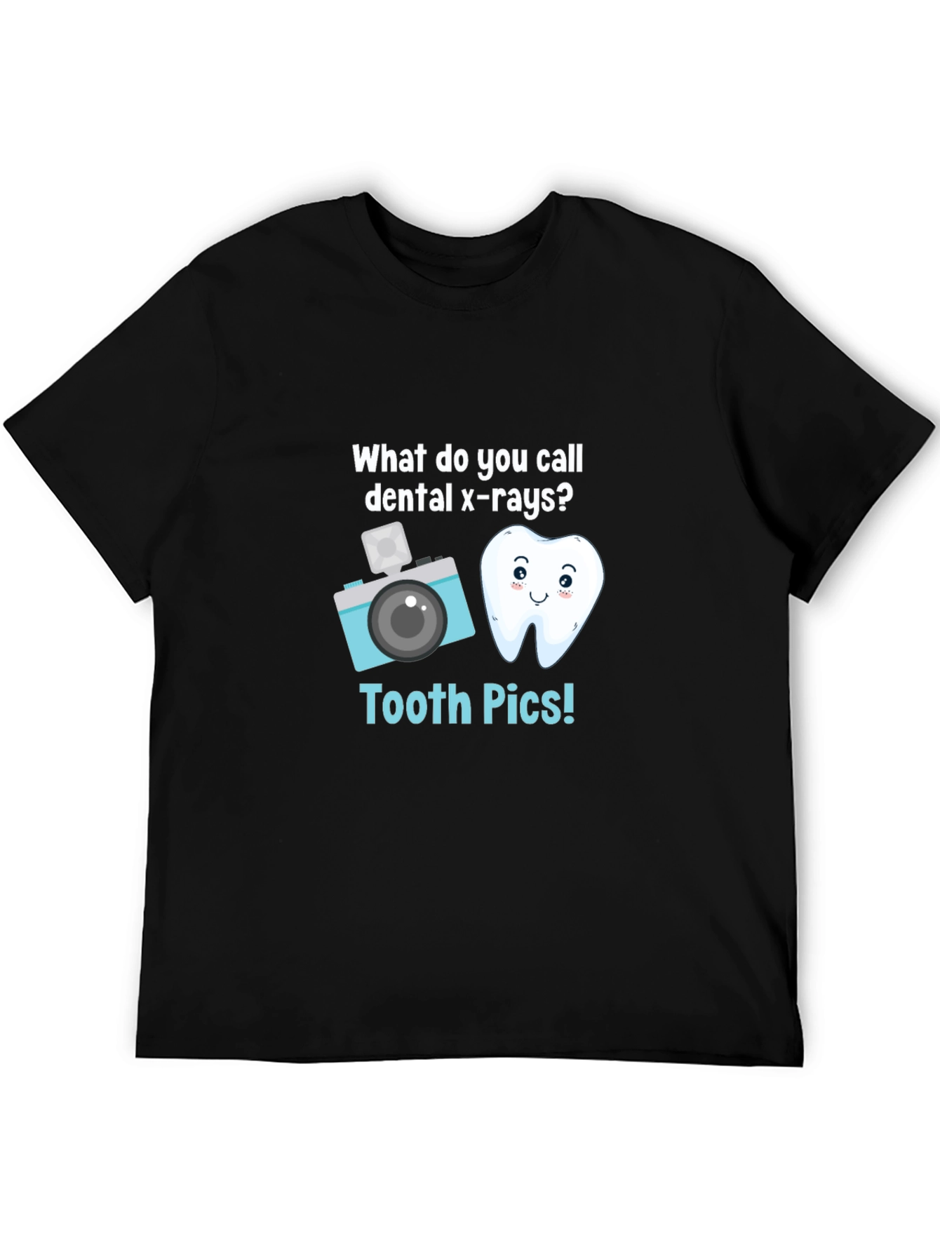 Tooth Pics Dental Pun T-Shirt - Black