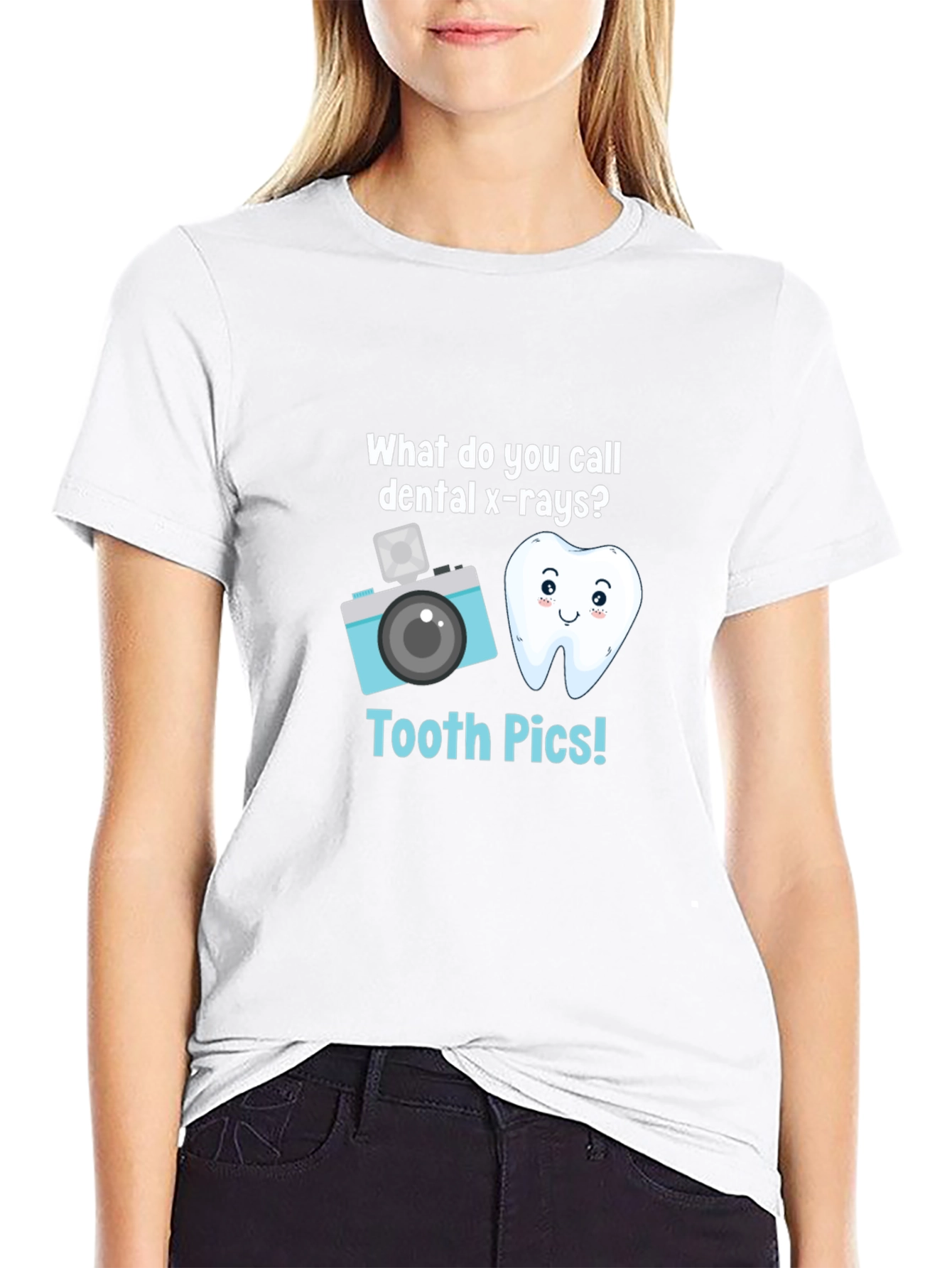 Tooth Pics Dental Pun T-Shirt - Black