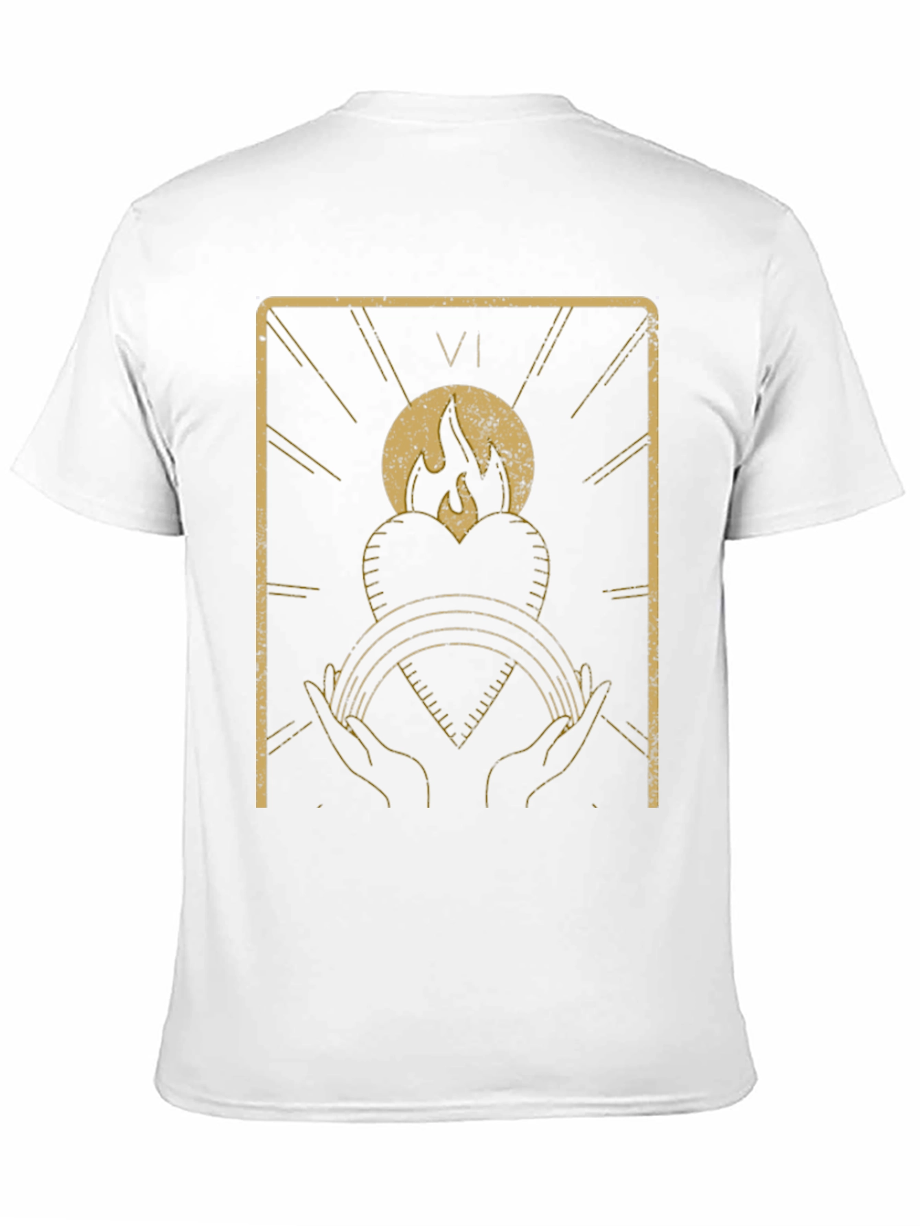 Tarot Card Inspired Graphic T-Shirt - Black