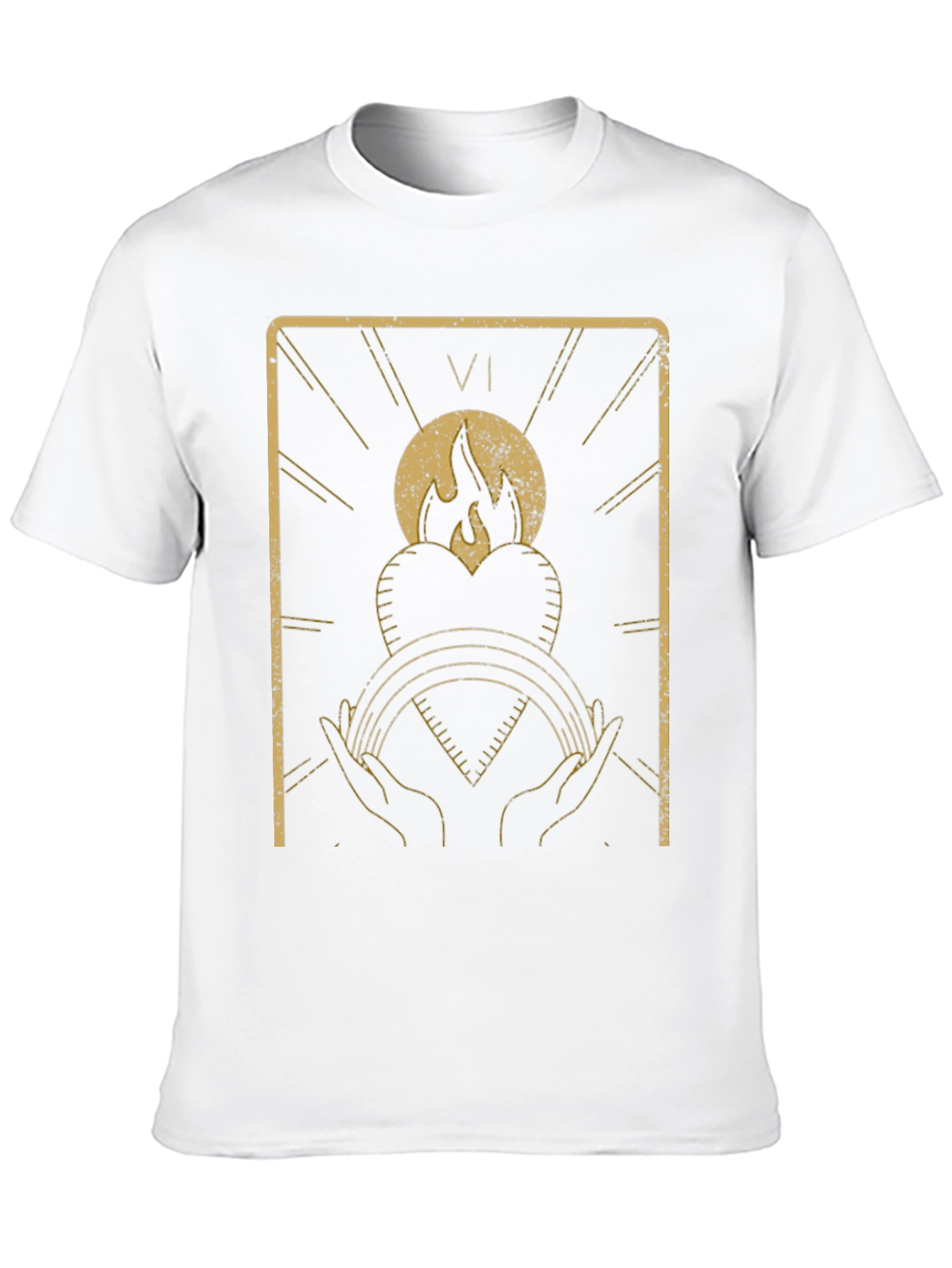 Tarot Card Inspired Graphic T-Shirt - Black