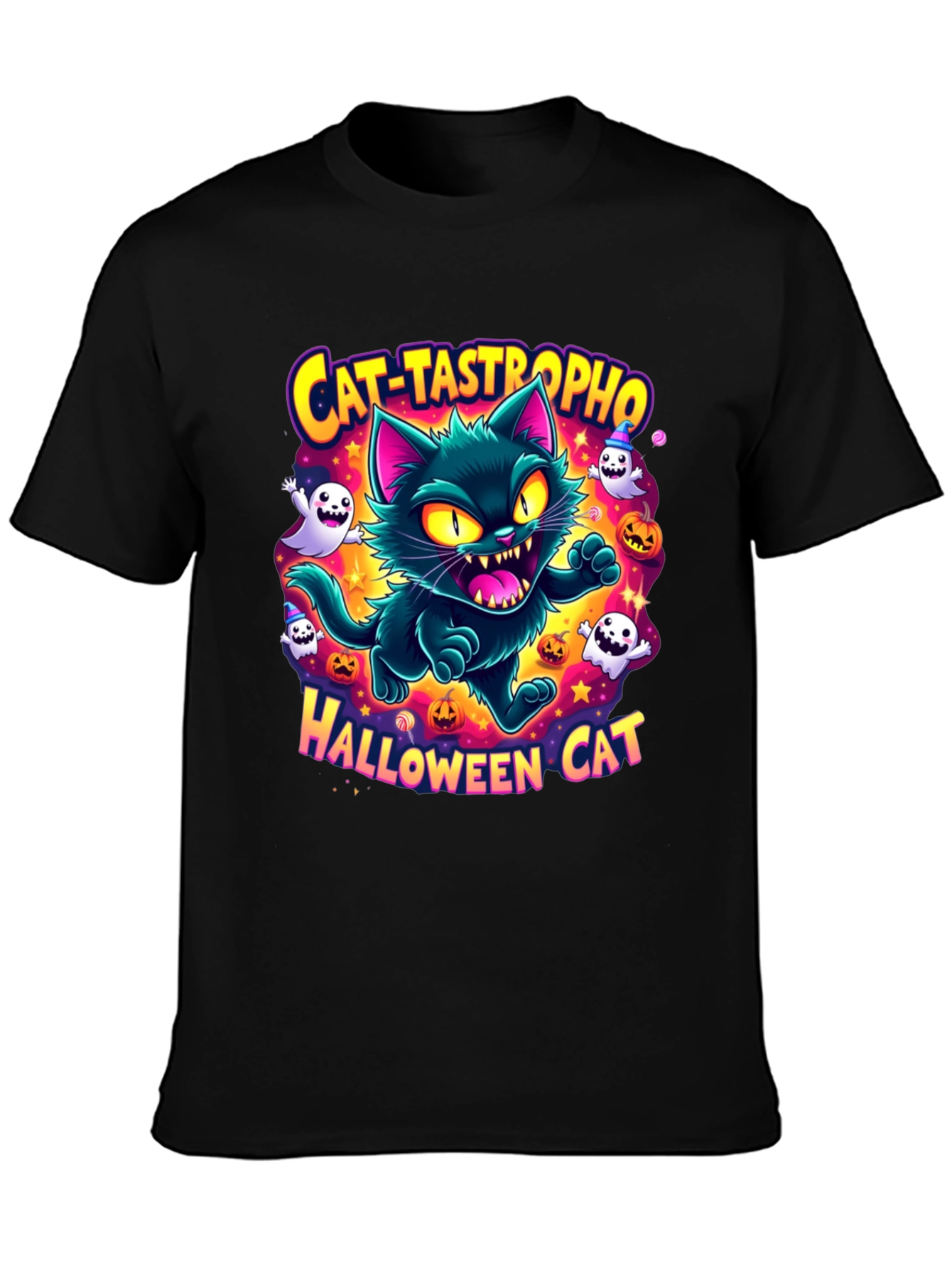 Cat-tastrophe Halloween Cat T-Shirt