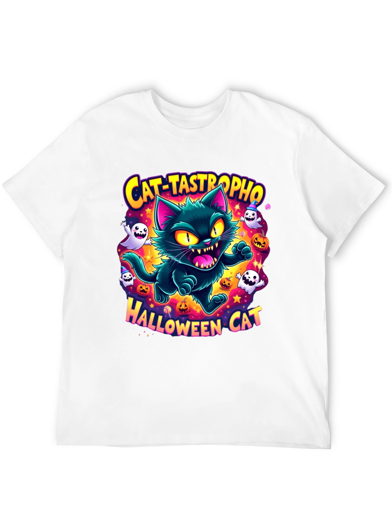 Cat-tastrophe Halloween Cat T-Shirt