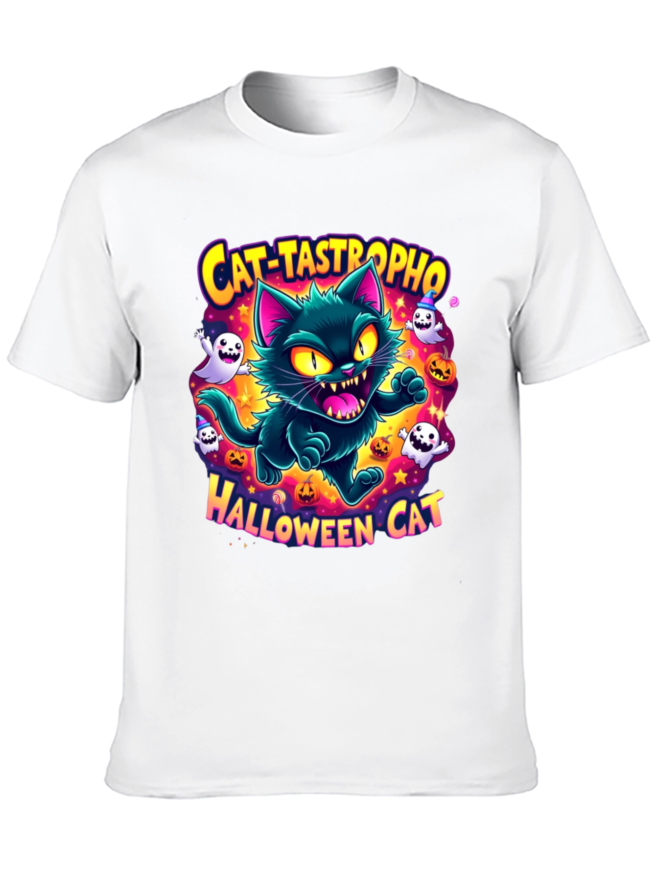 Cat-tastrophe Halloween Cat T-Shirt