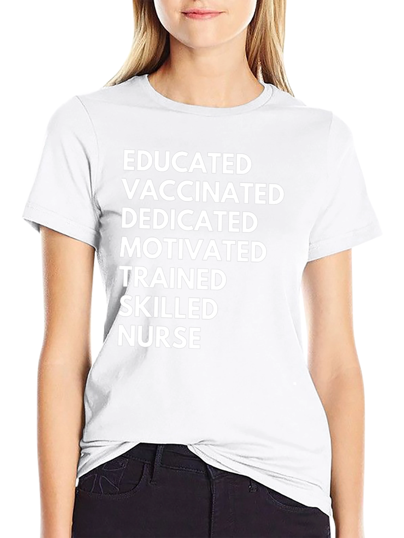Educated Vaccinated Nurse T-Shirt