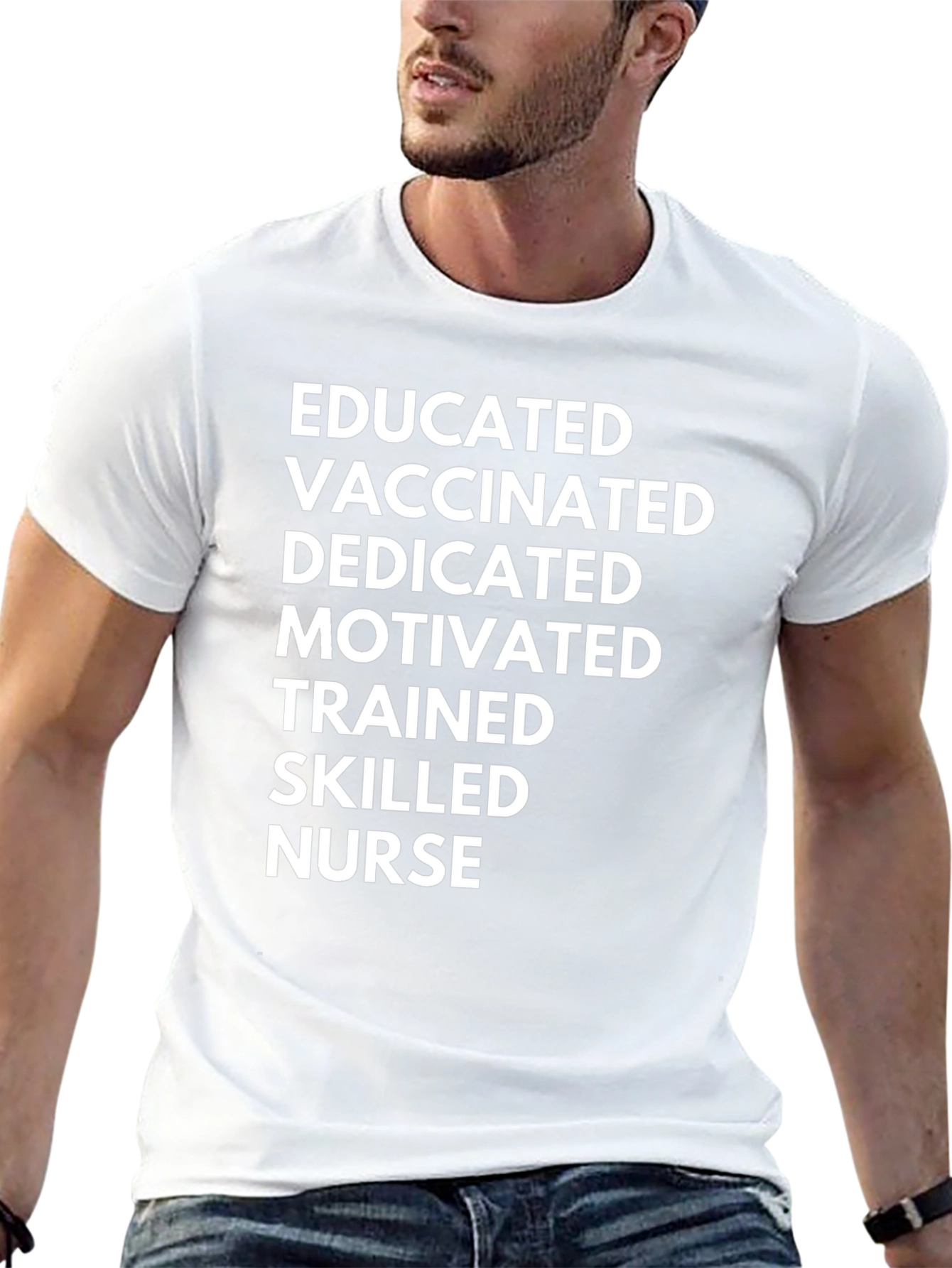 Educated Vaccinated Nurse T-Shirt