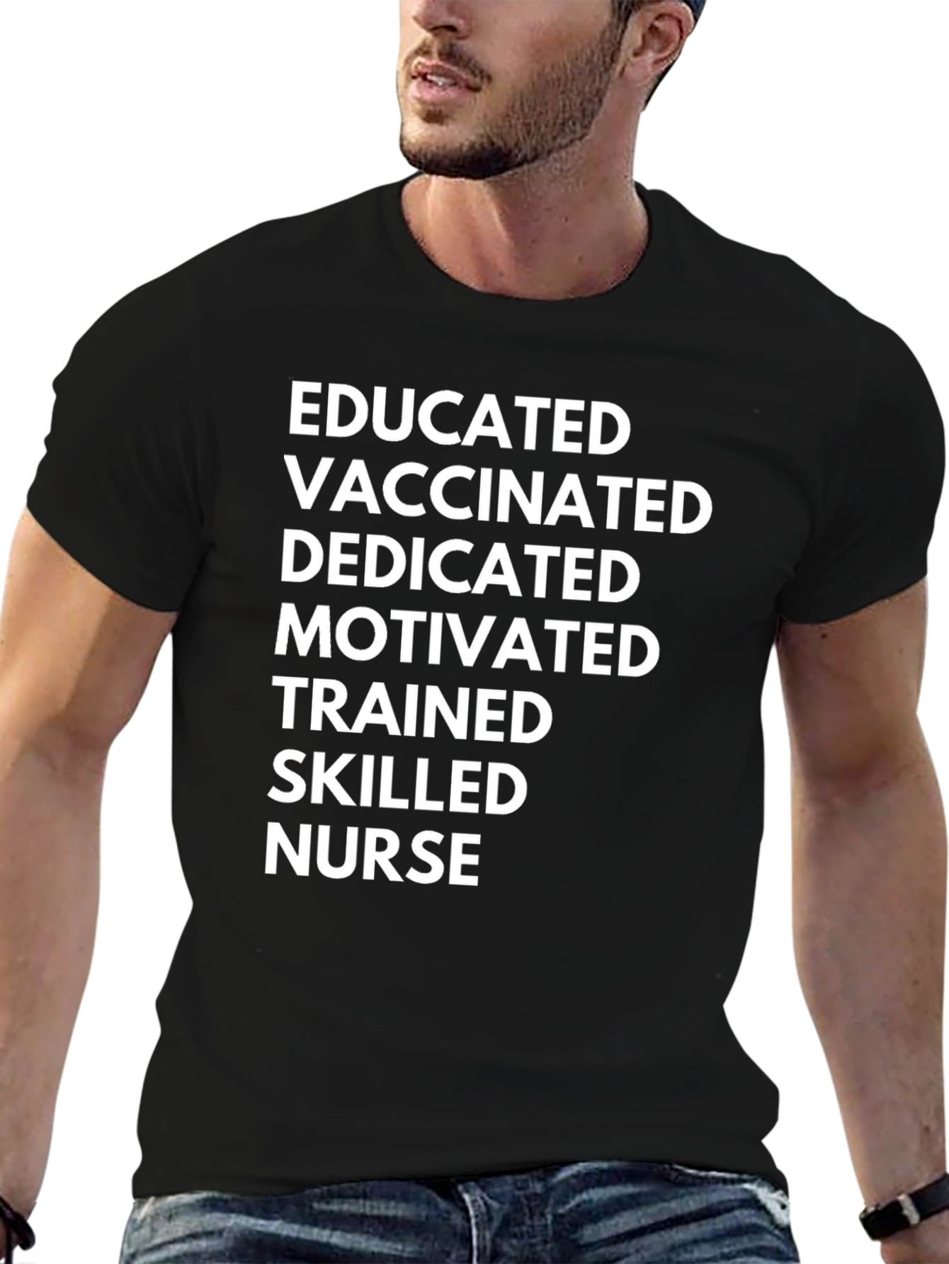 Educated Vaccinated Nurse T-Shirt