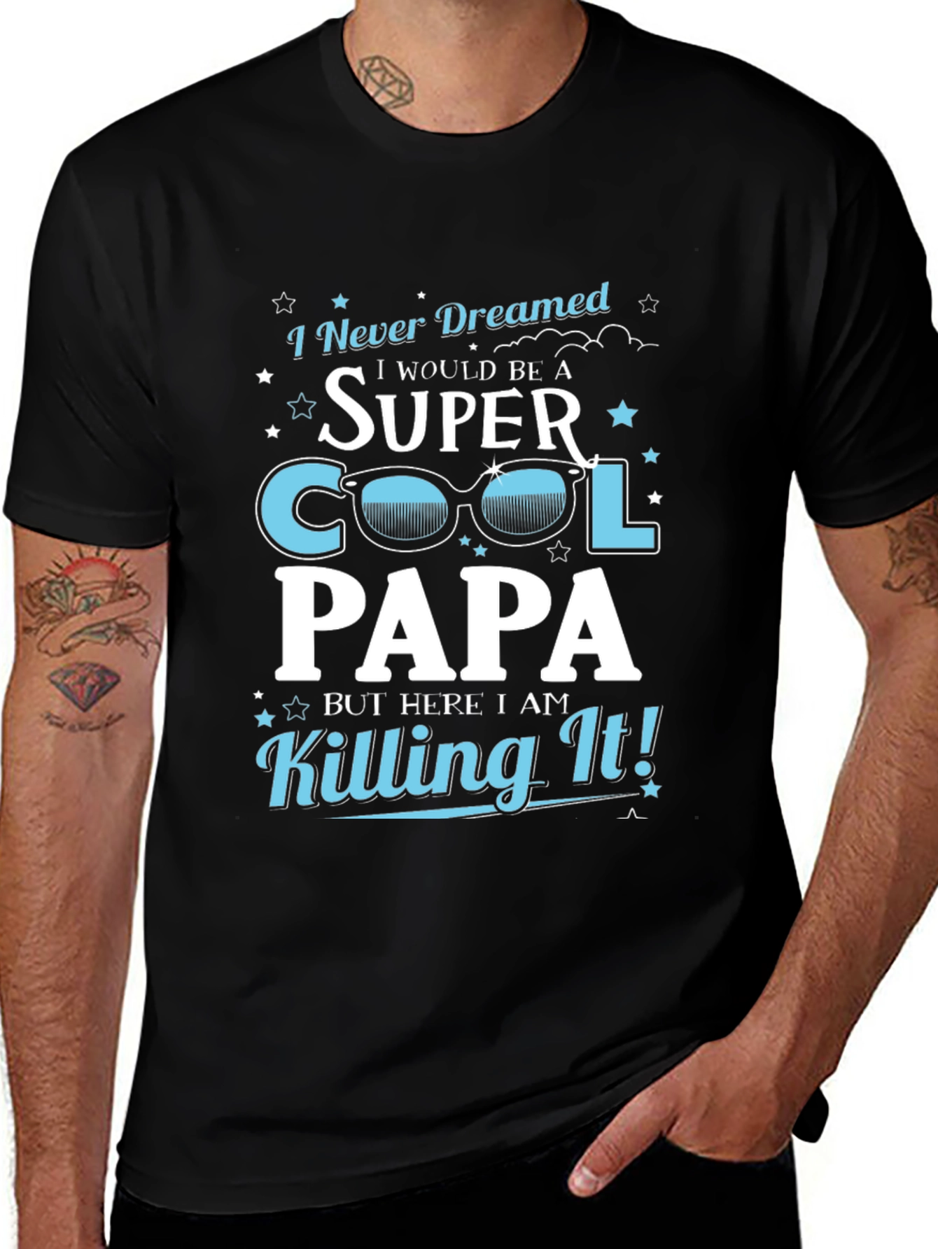 Super Cool Papa T-Shirt - Perfect Fathers Day Gift