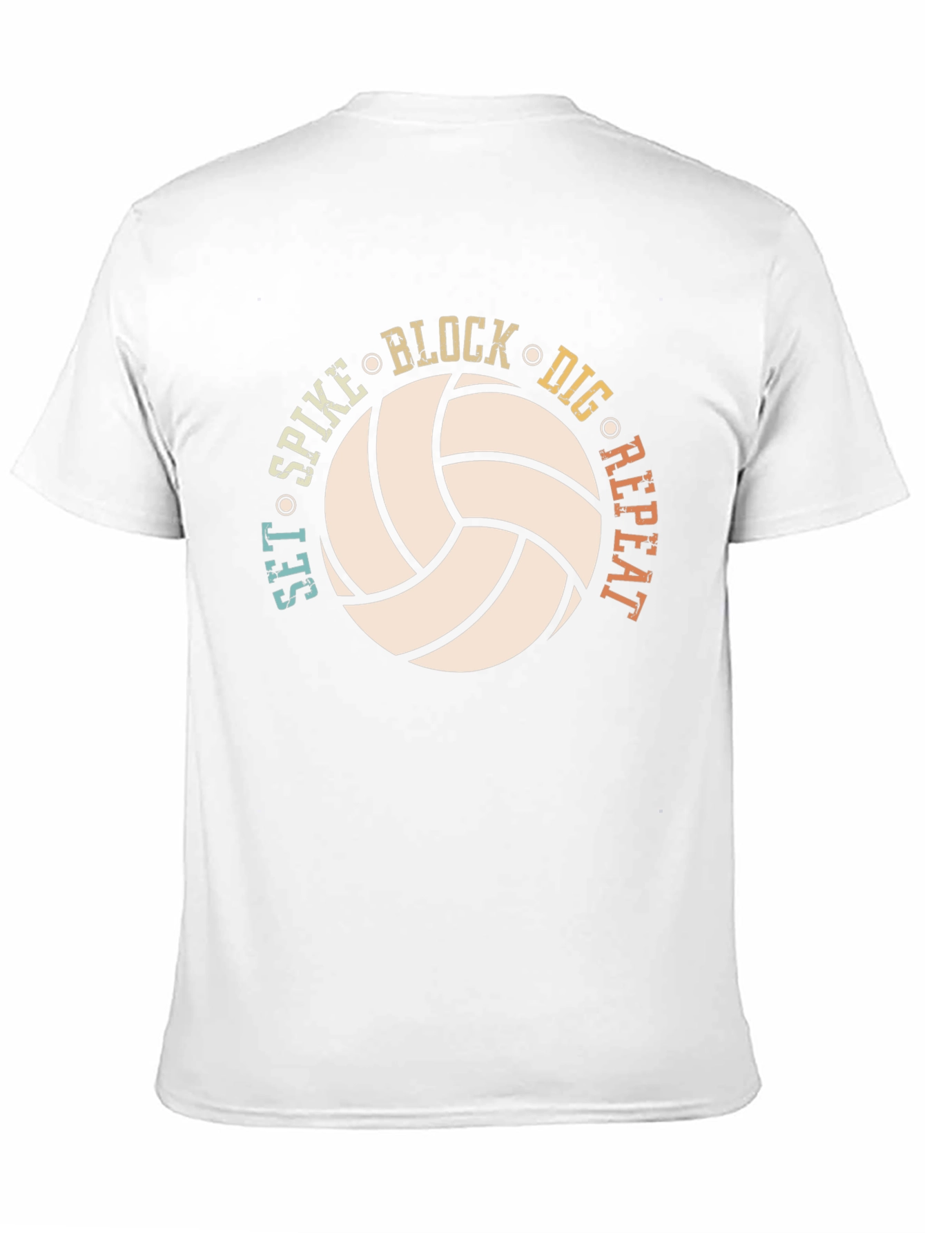 Volleyball Graphic T-Shirt - Set Spike Block Dig Repeat!