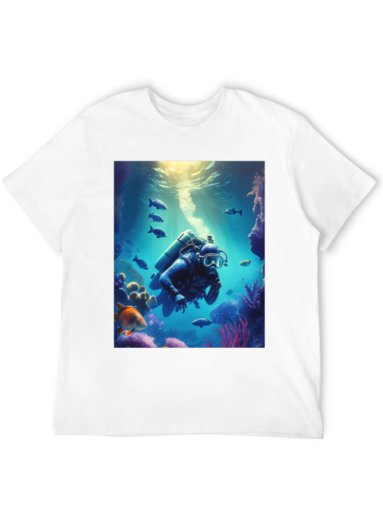Scuba Diver Underwater Adventure Black T-Shirt