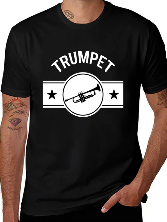Trumpet Player Black T-Shirt