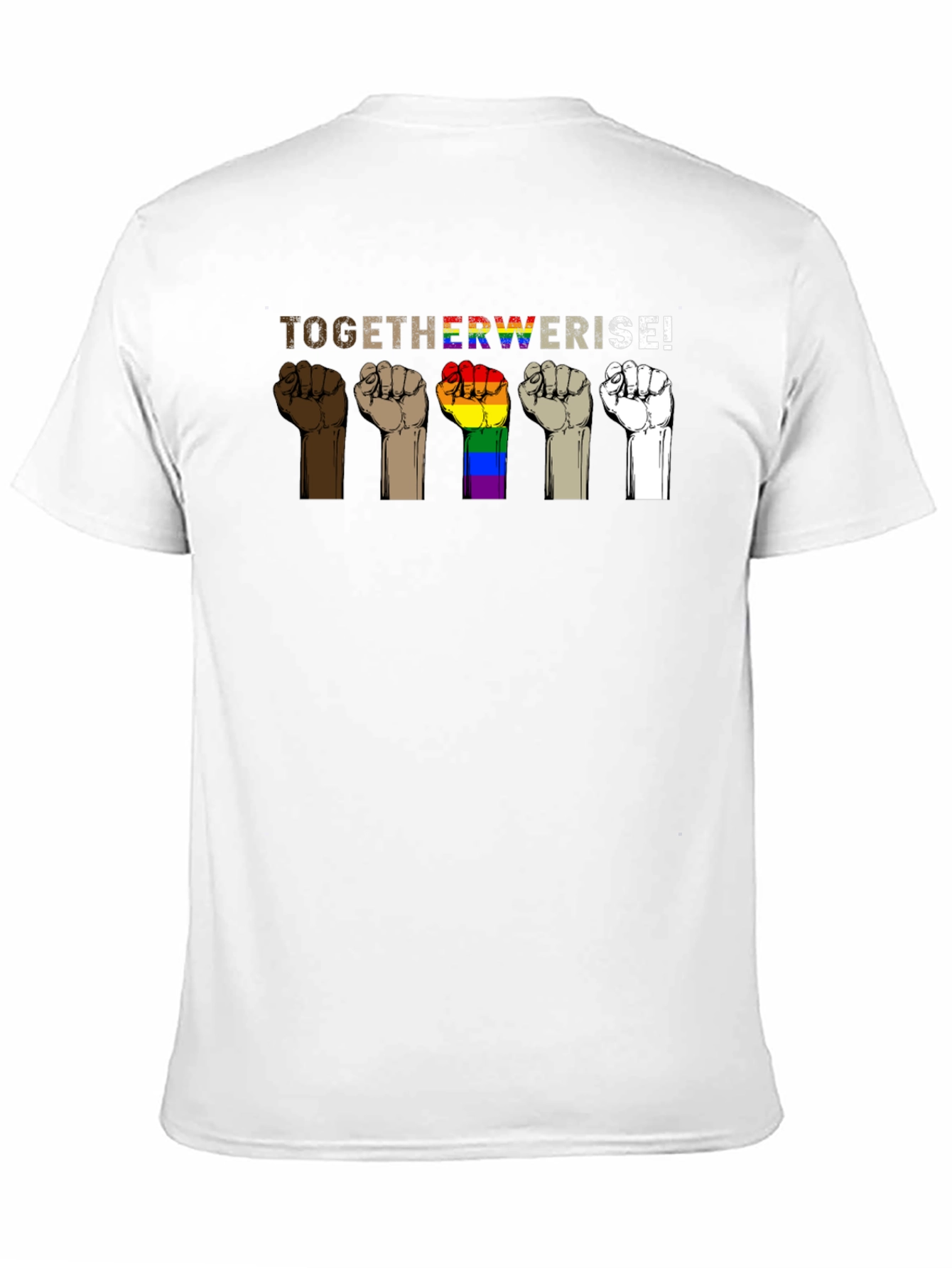 Together We Rise Graphic T-Shirt - Black