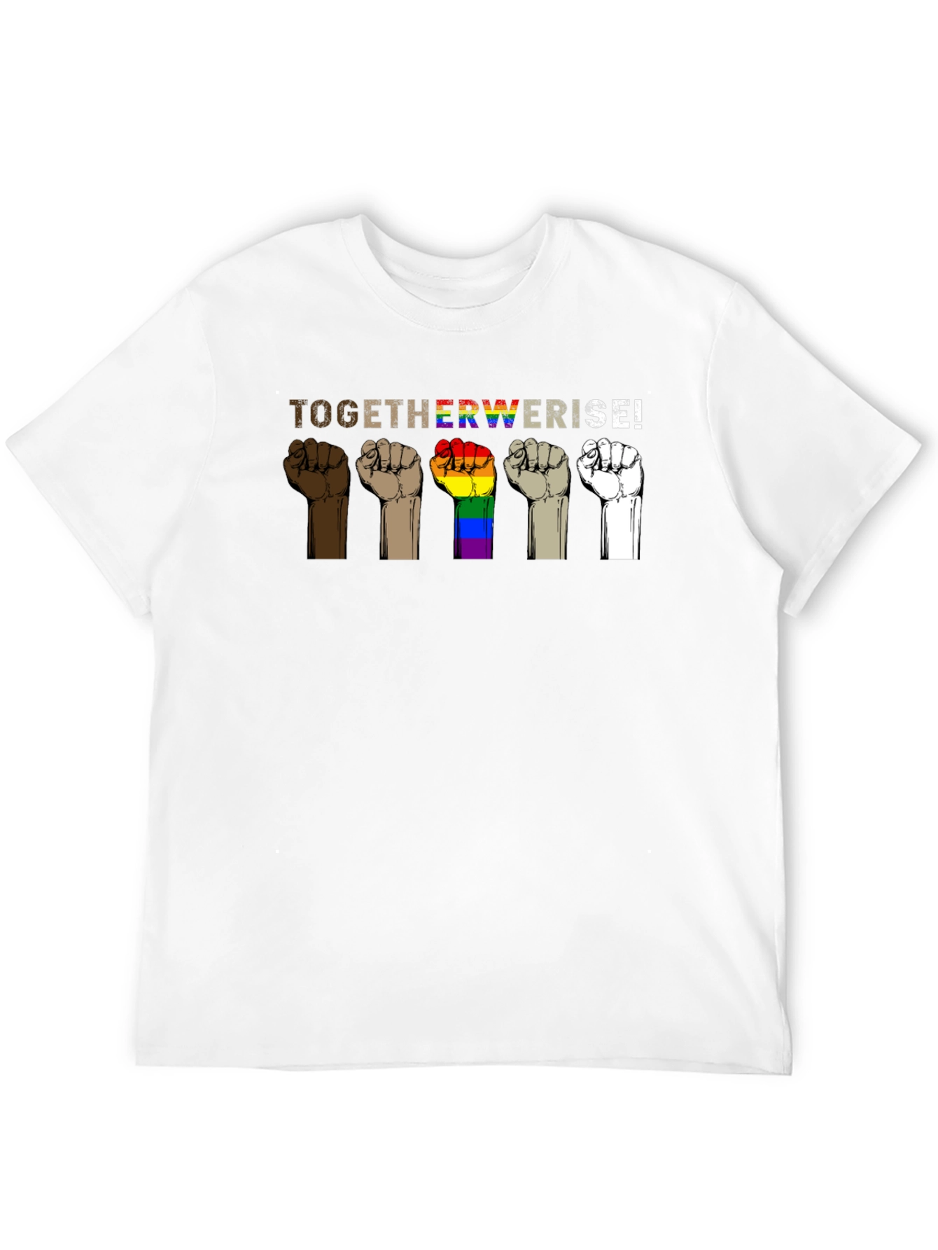 Together We Rise Graphic T-Shirt - Black