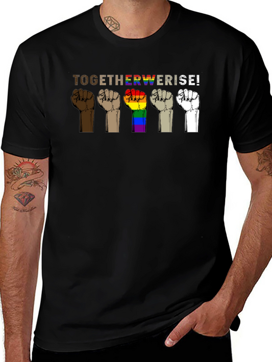 Together We Rise Graphic T-Shirt - Black
