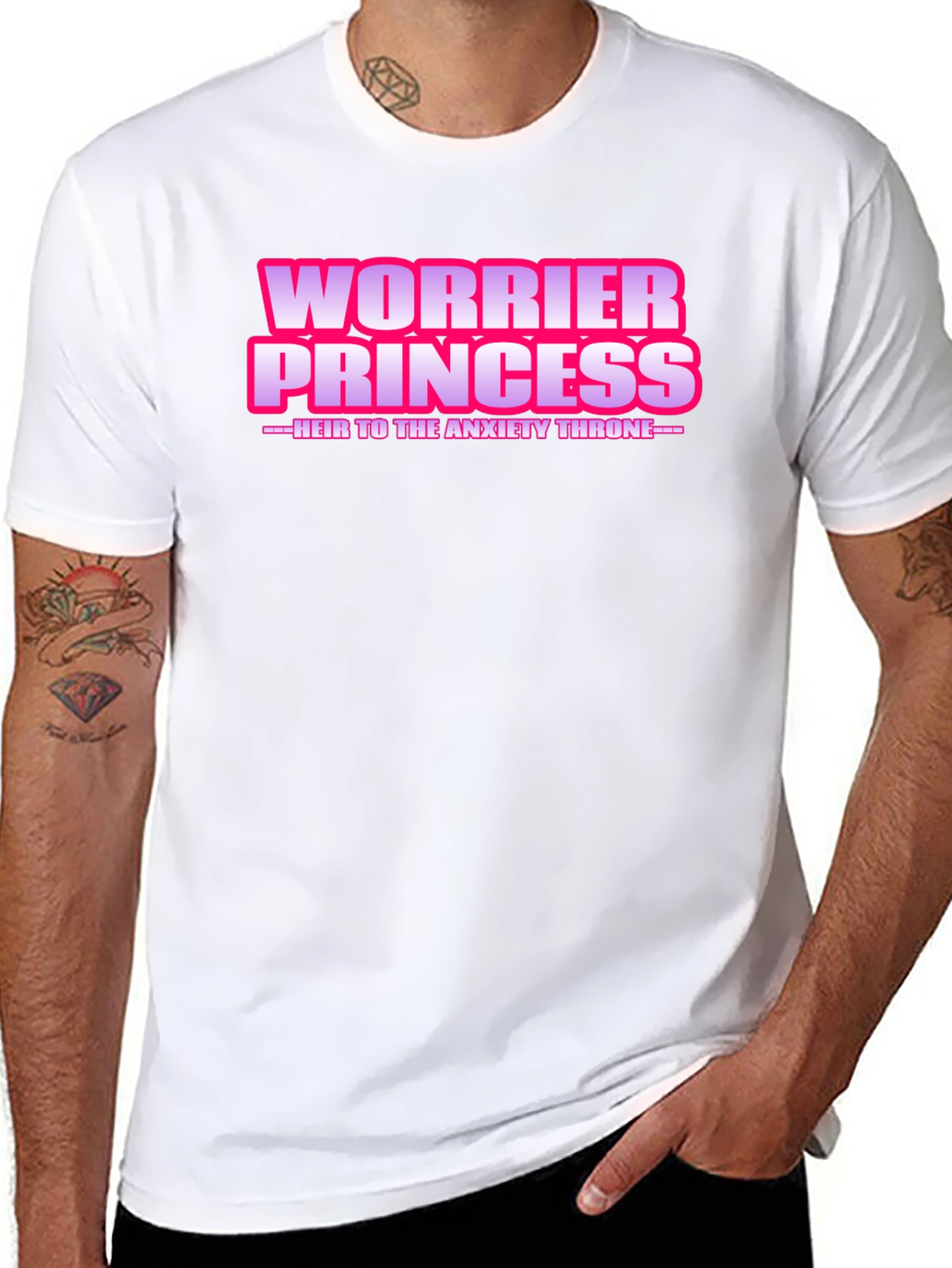Worrier Princess T-Shirt - Anxiety Throne