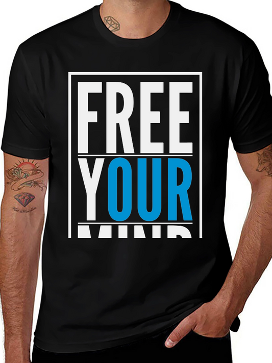 Free Your Mind Graphic T-Shirt - Black