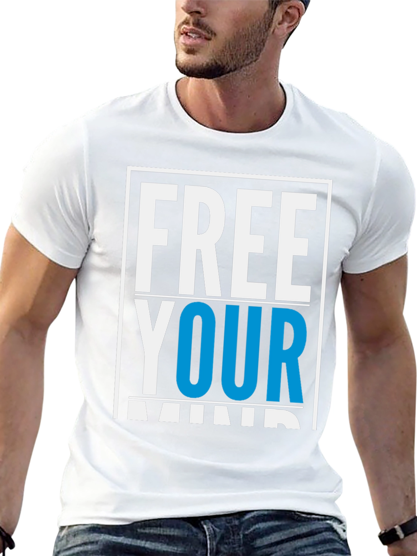 Free Your Mind Graphic T-Shirt - Black