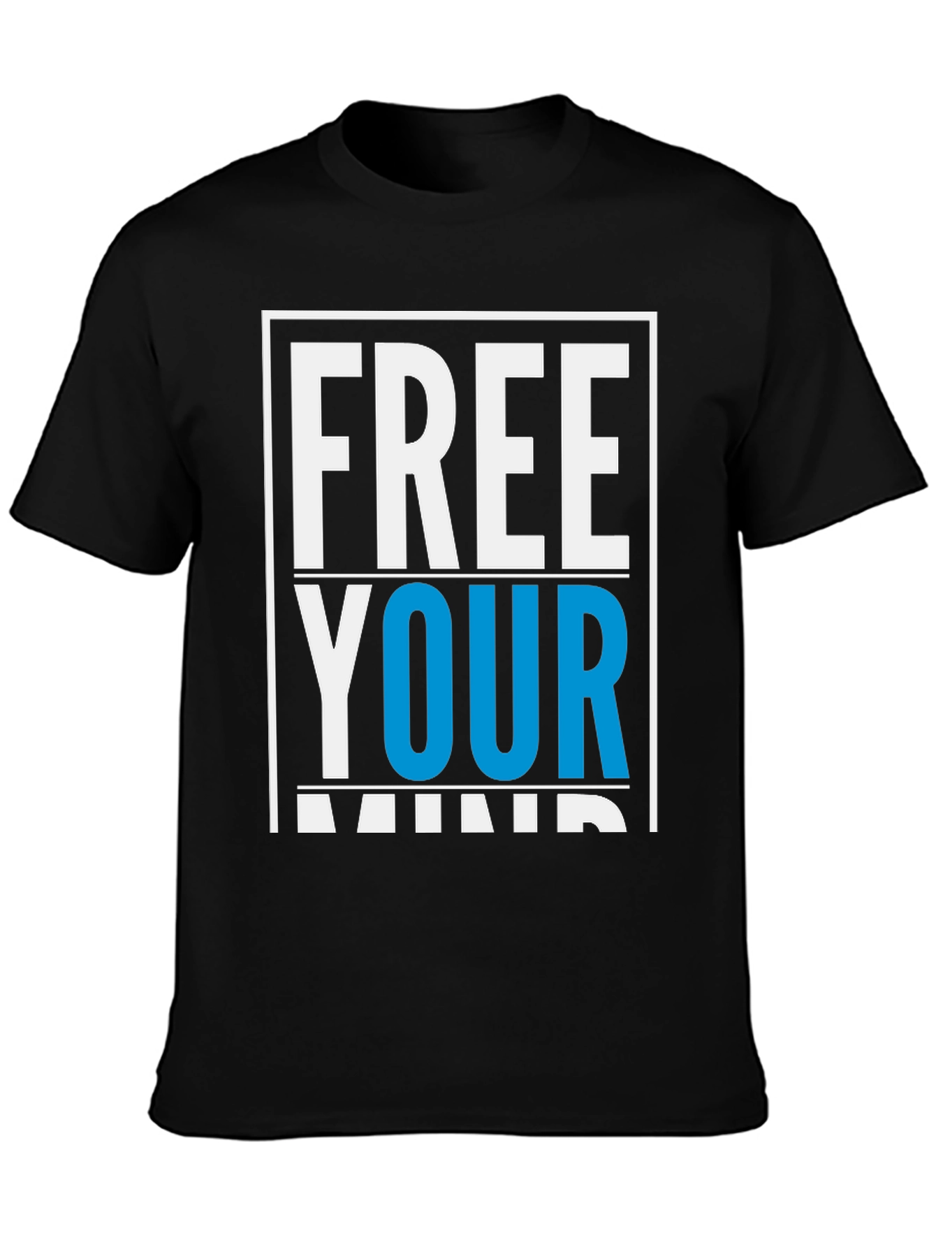 Free Your Mind Graphic T-Shirt - Black