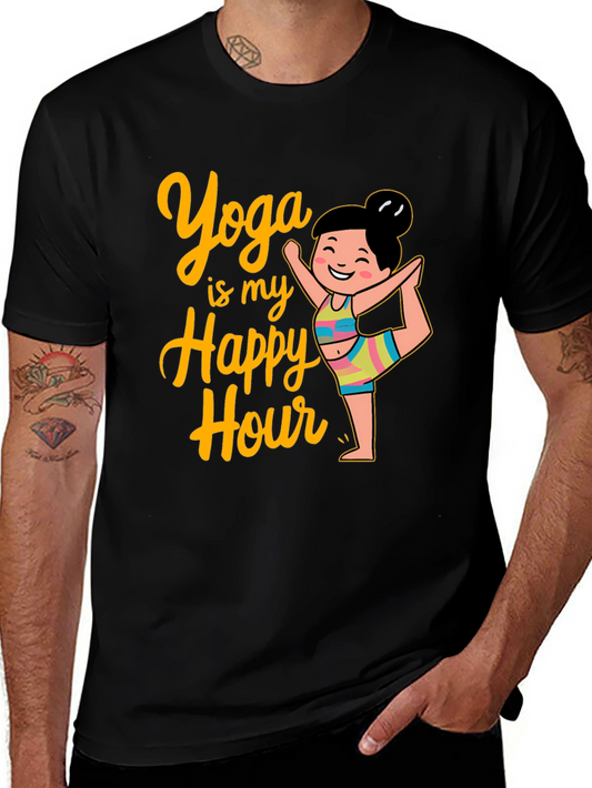 Yoga is My Happy Hour Graphic Tee