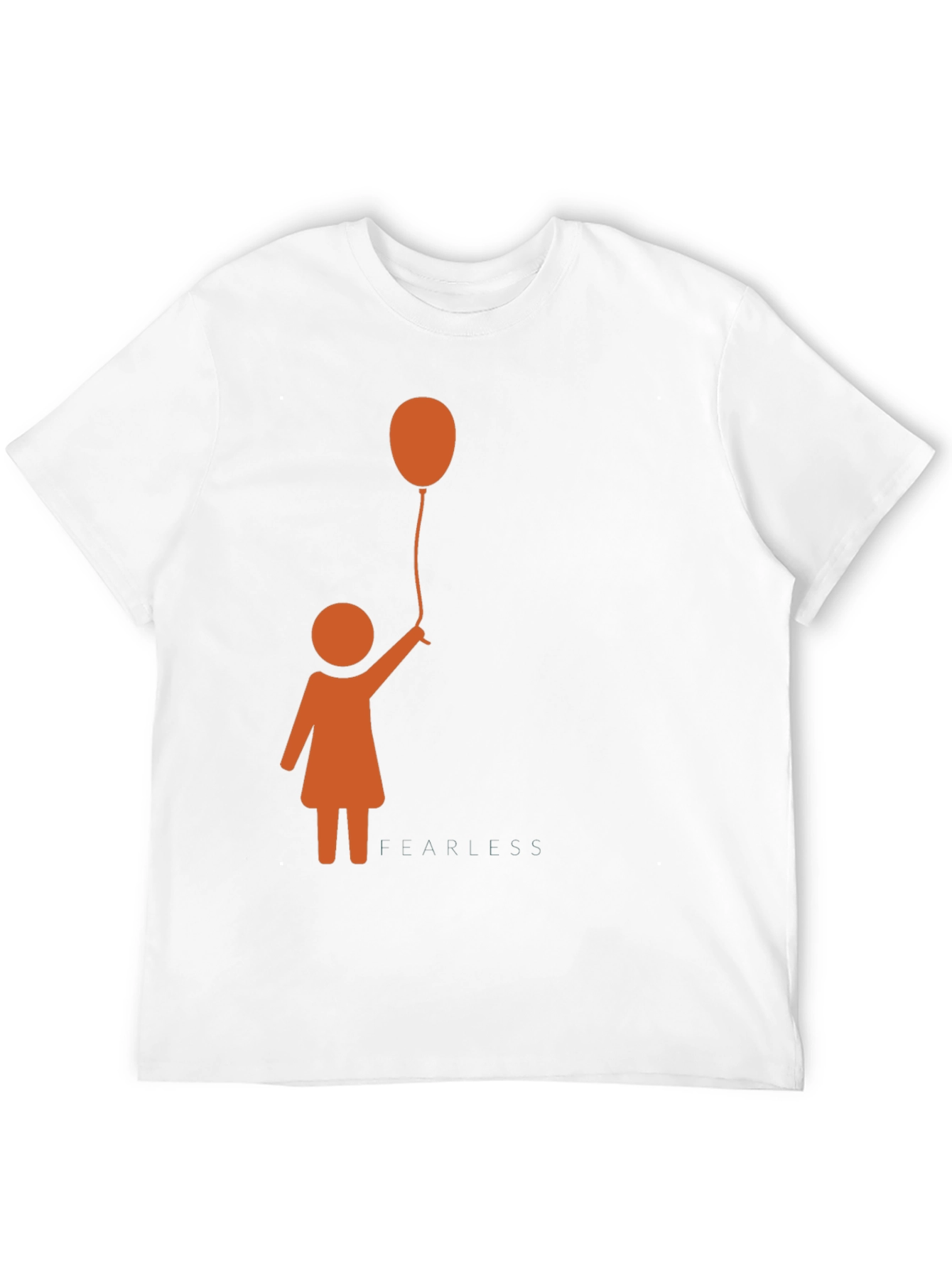 Girl With Balloon Graphic Tee - Trendy Casual Top