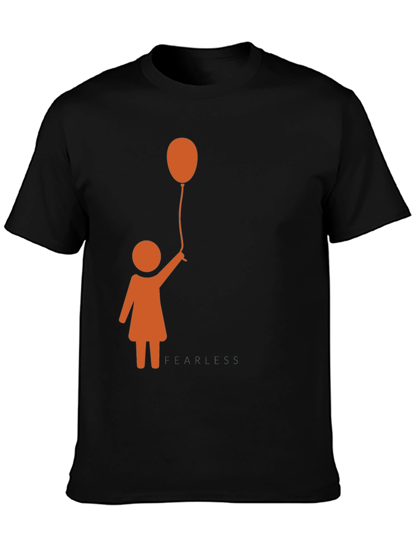 Girl With Balloon Graphic Tee - Trendy Casual Top