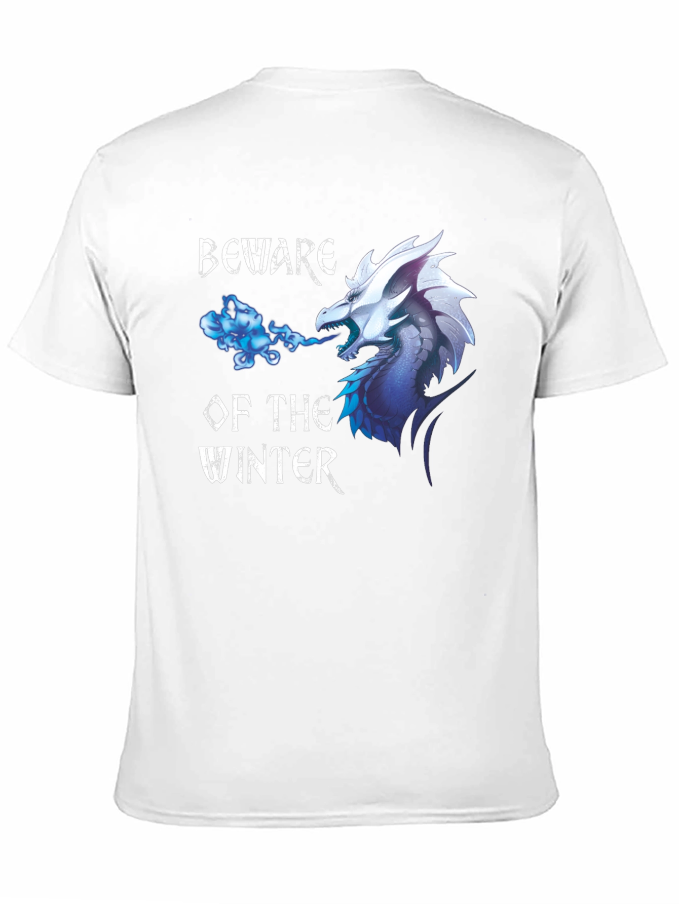 Beware Winter Dragon Graphic Print Tee