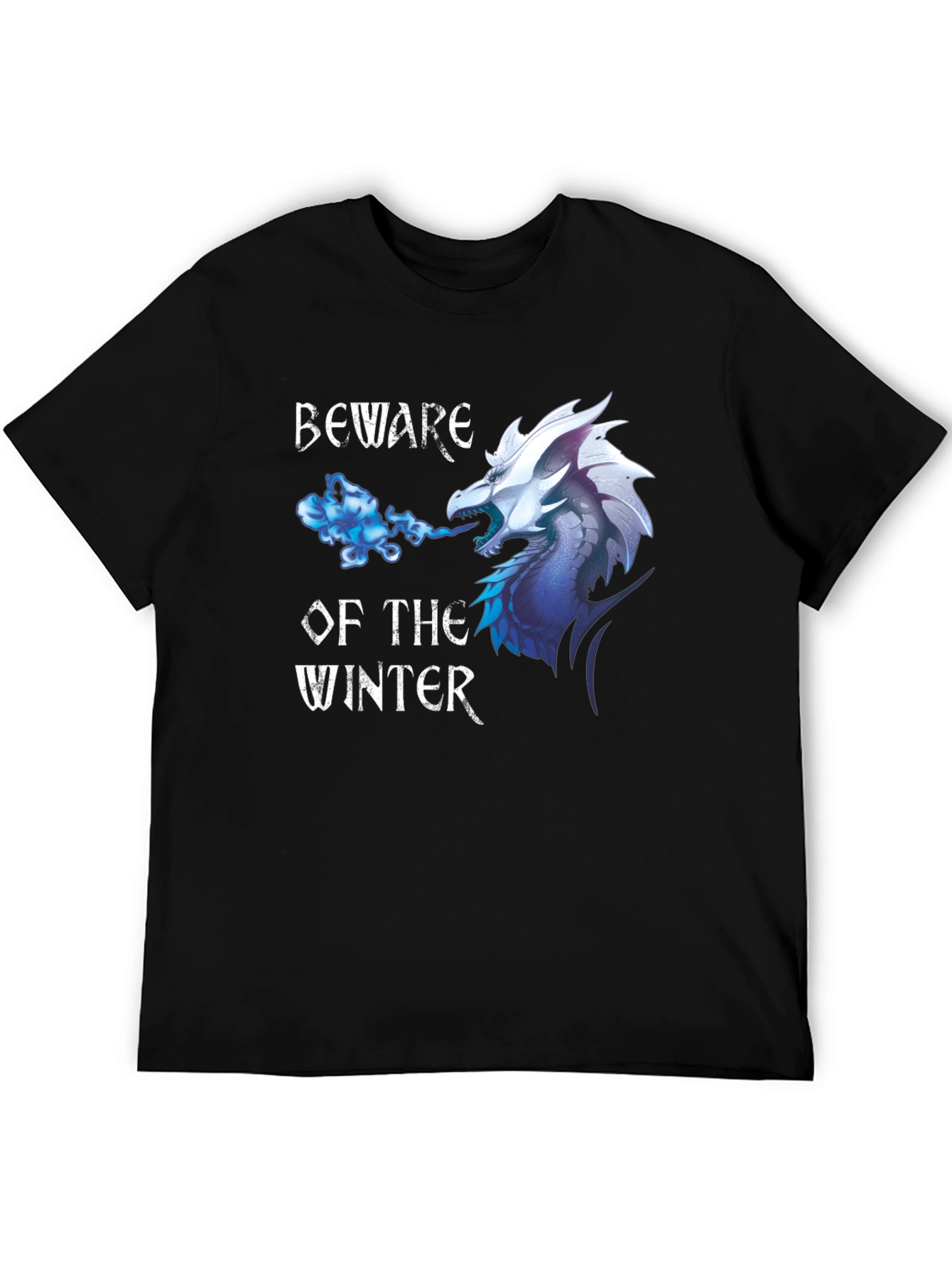 Beware Winter Dragon Graphic Print Tee