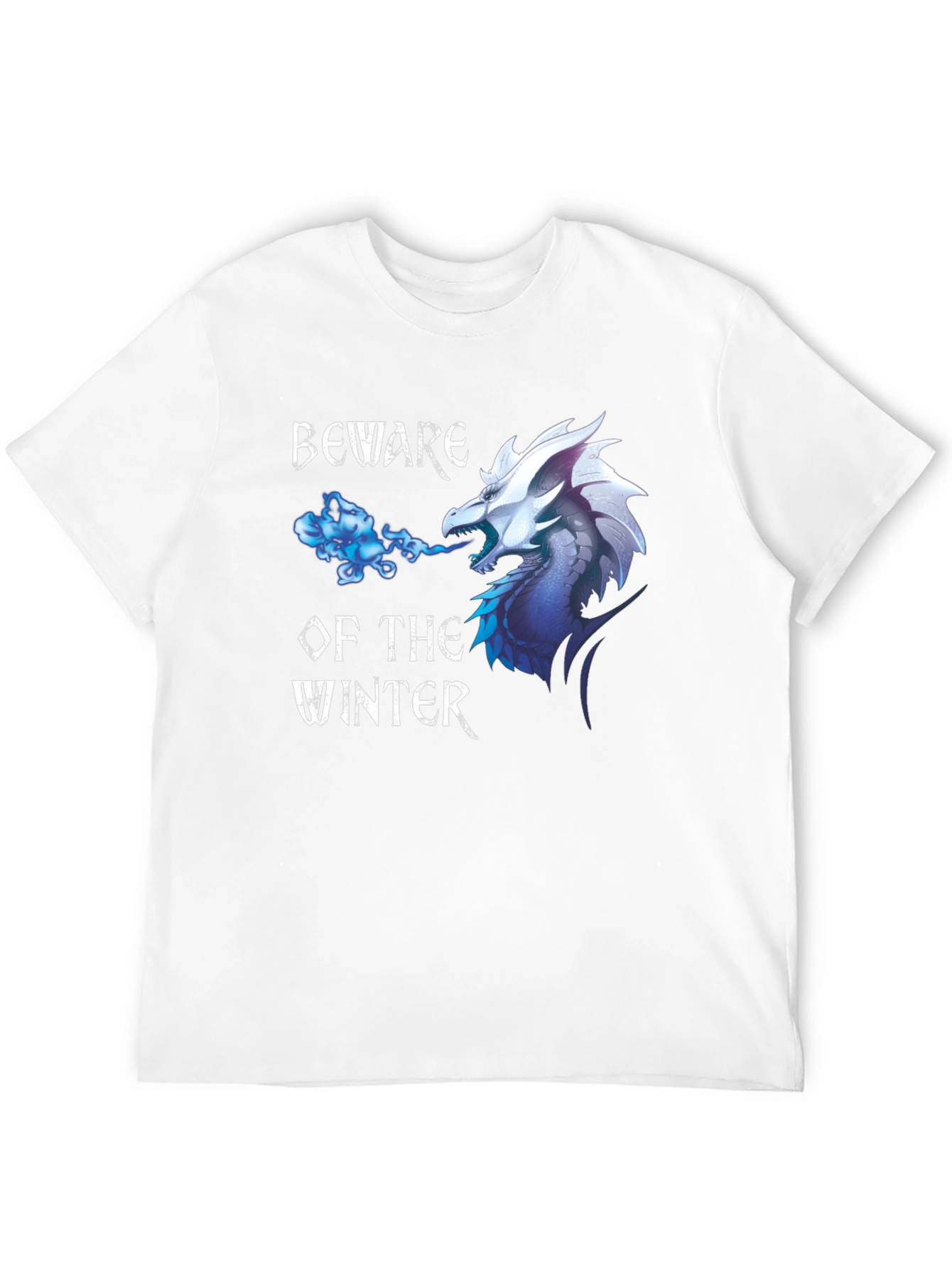 Beware Winter Dragon Graphic Print Tee
