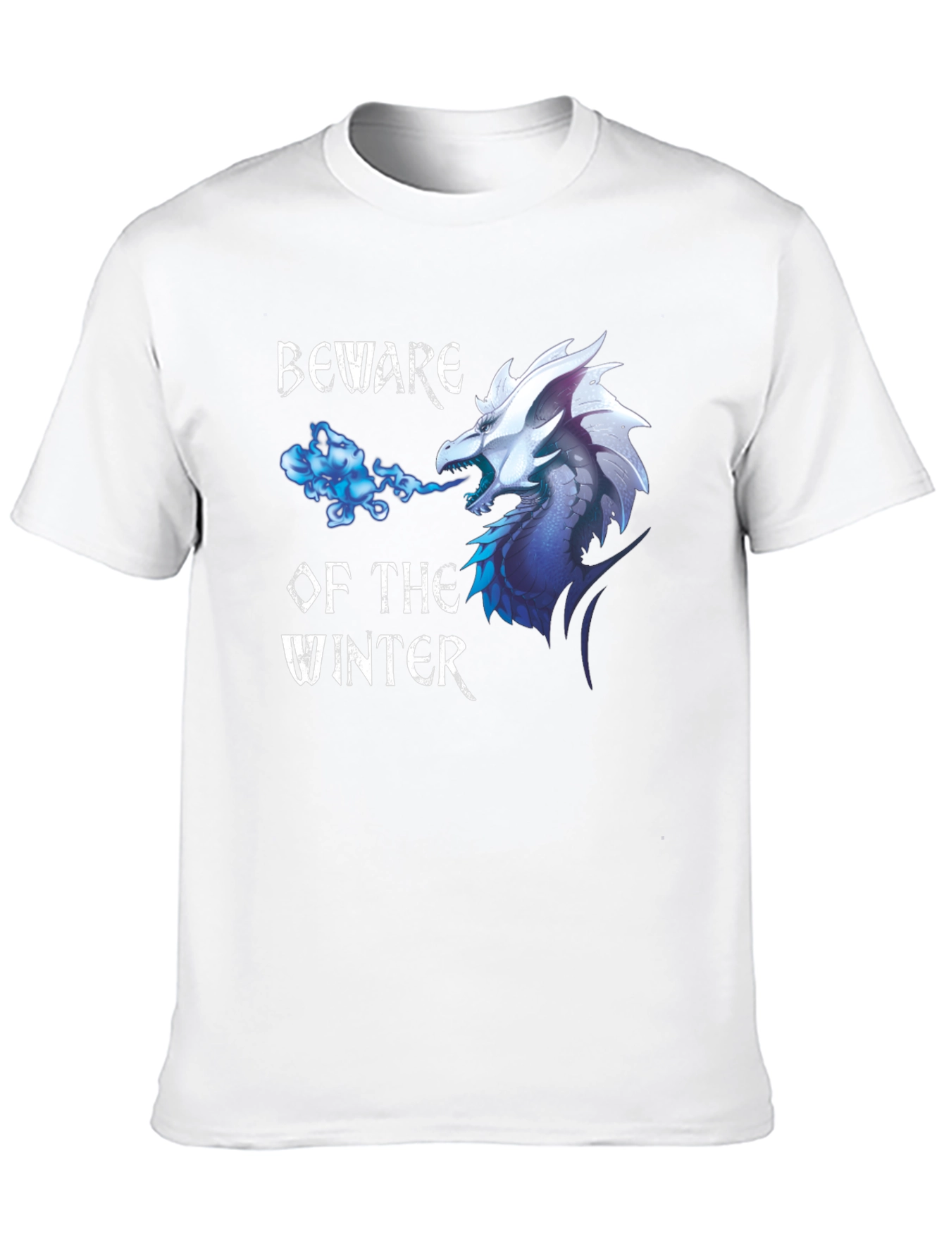 Beware Winter Dragon Graphic Print Tee