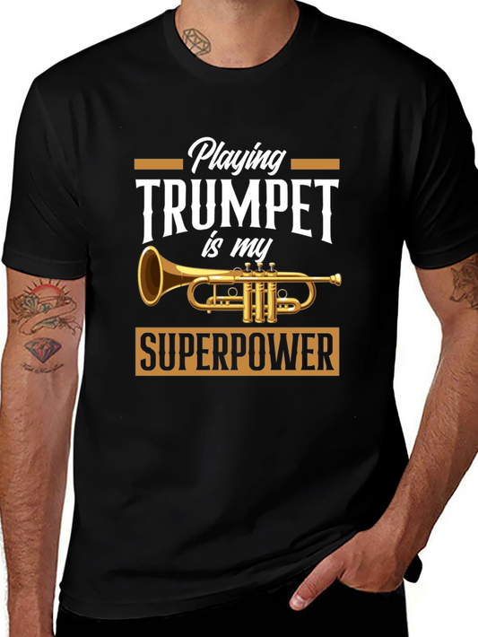 Trumpet Superpower T-Shirt - Musician Gift