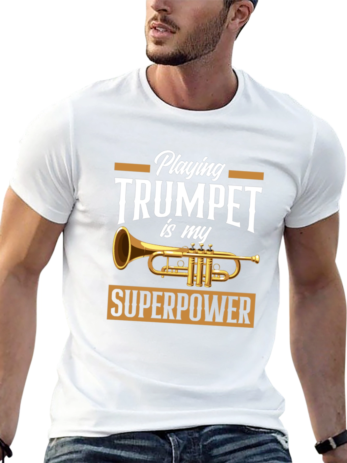 Trumpet Superpower T-Shirt - Musician Gift