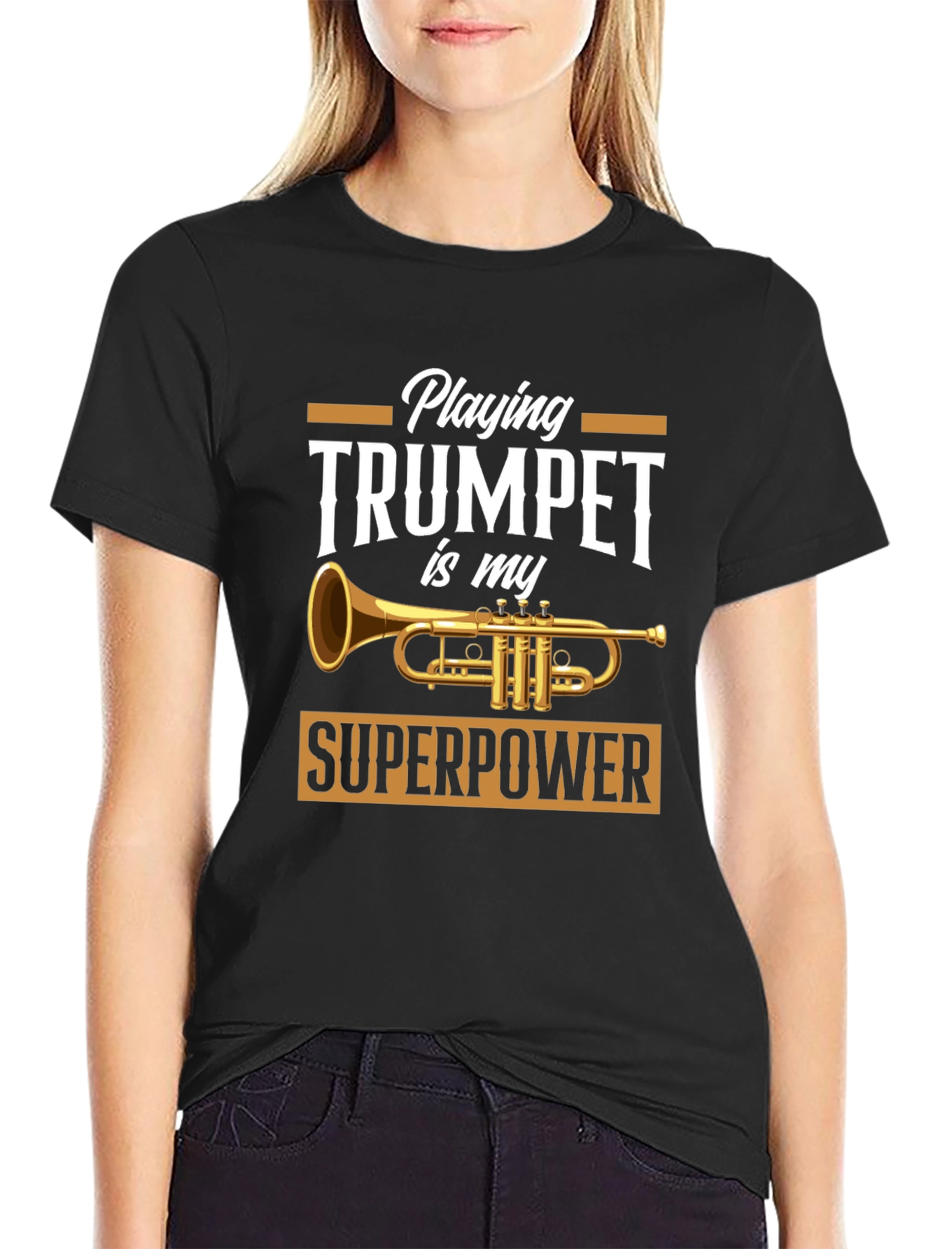 Trumpet Superpower T-Shirt - Musician Gift