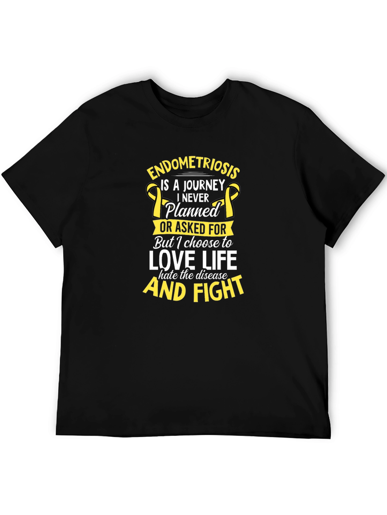 Endometriosis Awareness T-Shirt - Love Life & Fight Design