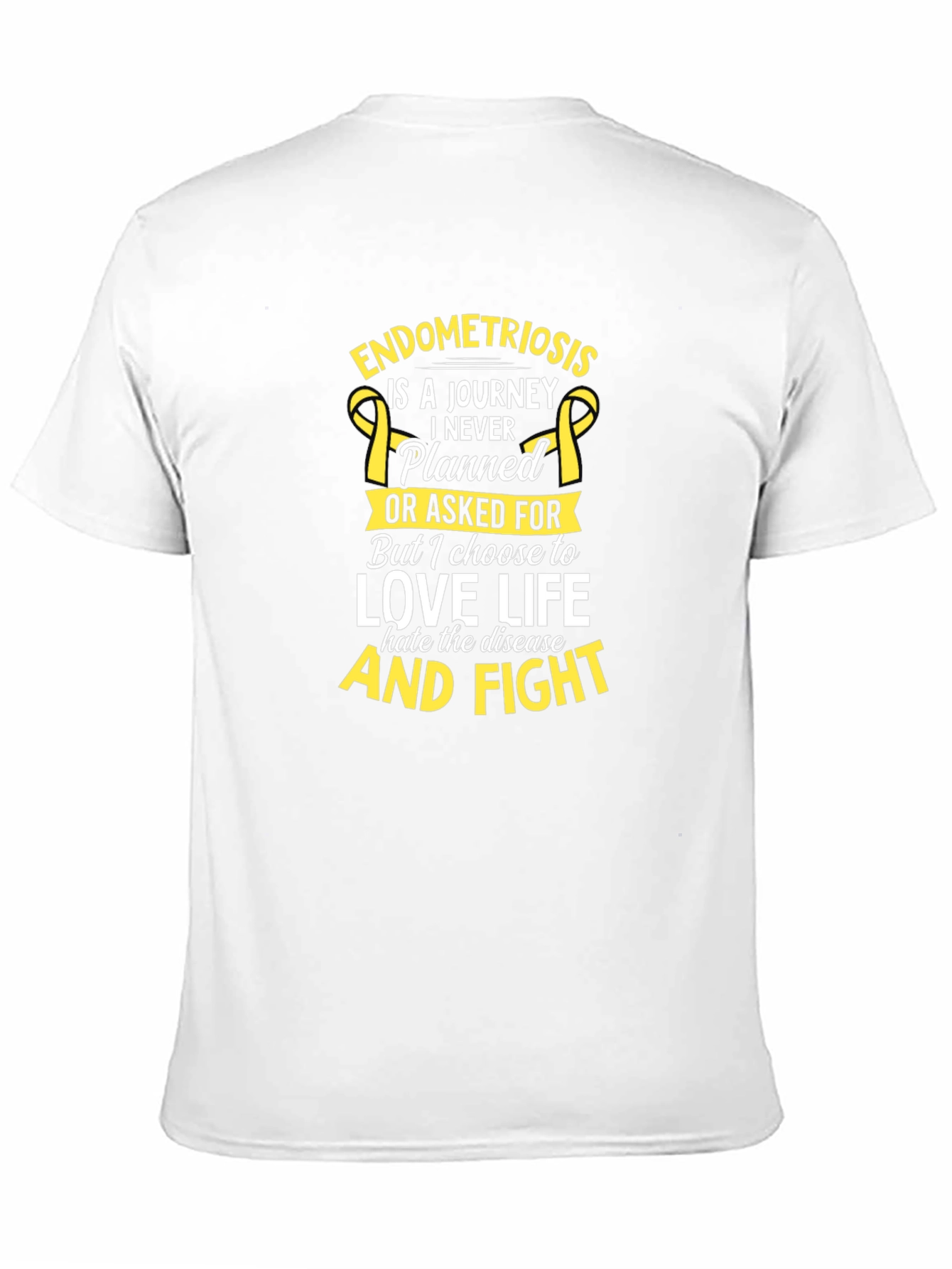Endometriosis Awareness T-Shirt - Love Life & Fight Design