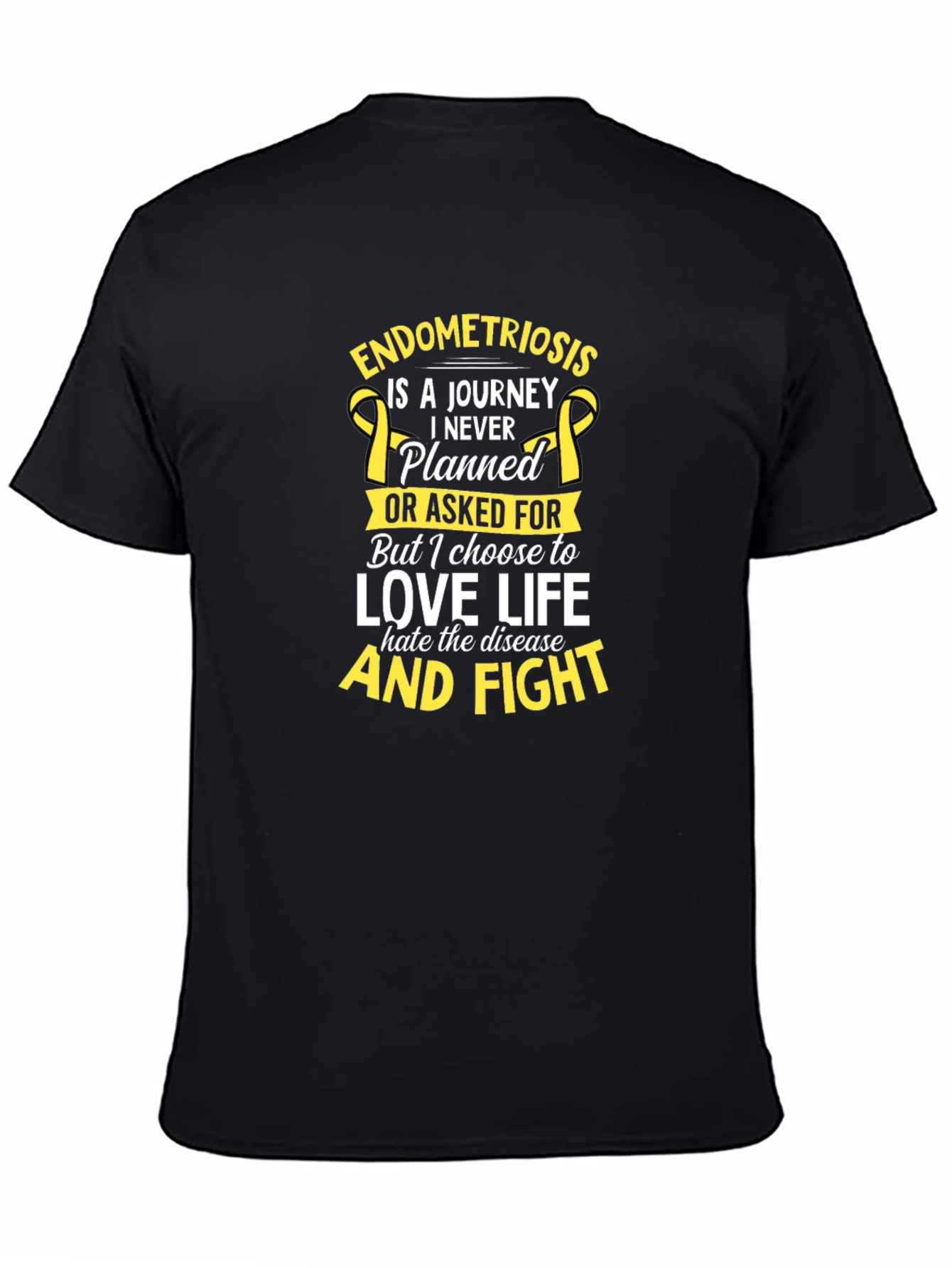 Endometriosis Awareness T-Shirt - Love Life & Fight Design