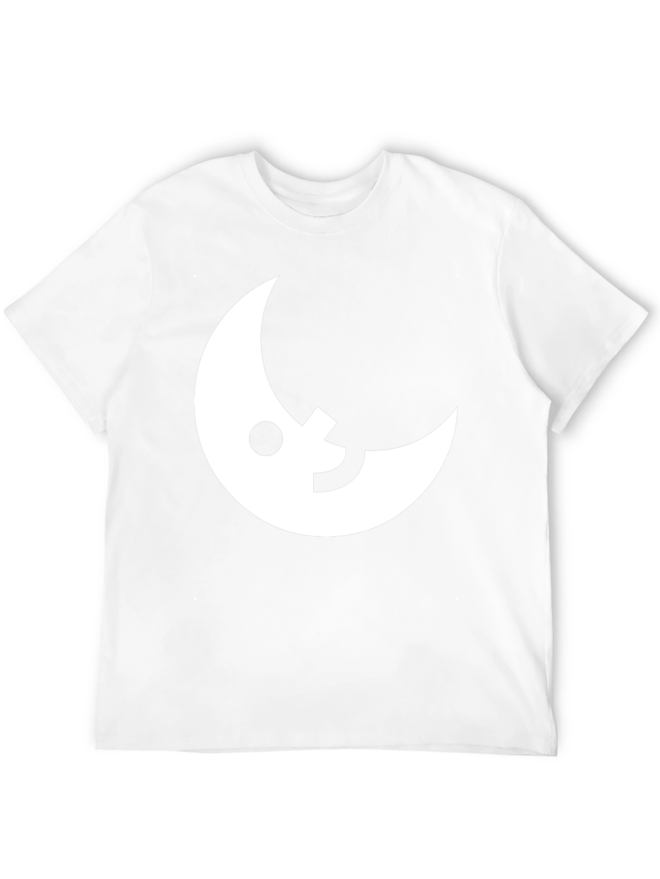 Modern Moon Graphic Tee - Black Cotton Blend