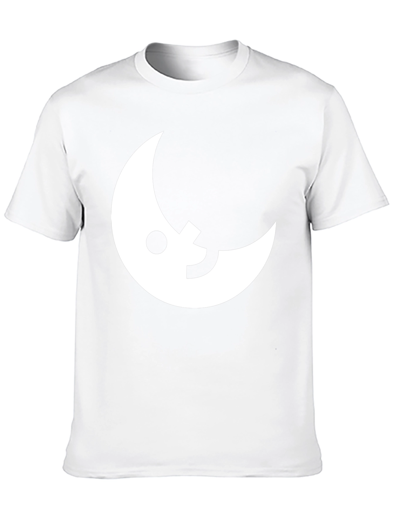 Modern Moon Graphic Tee - Black Cotton Blend