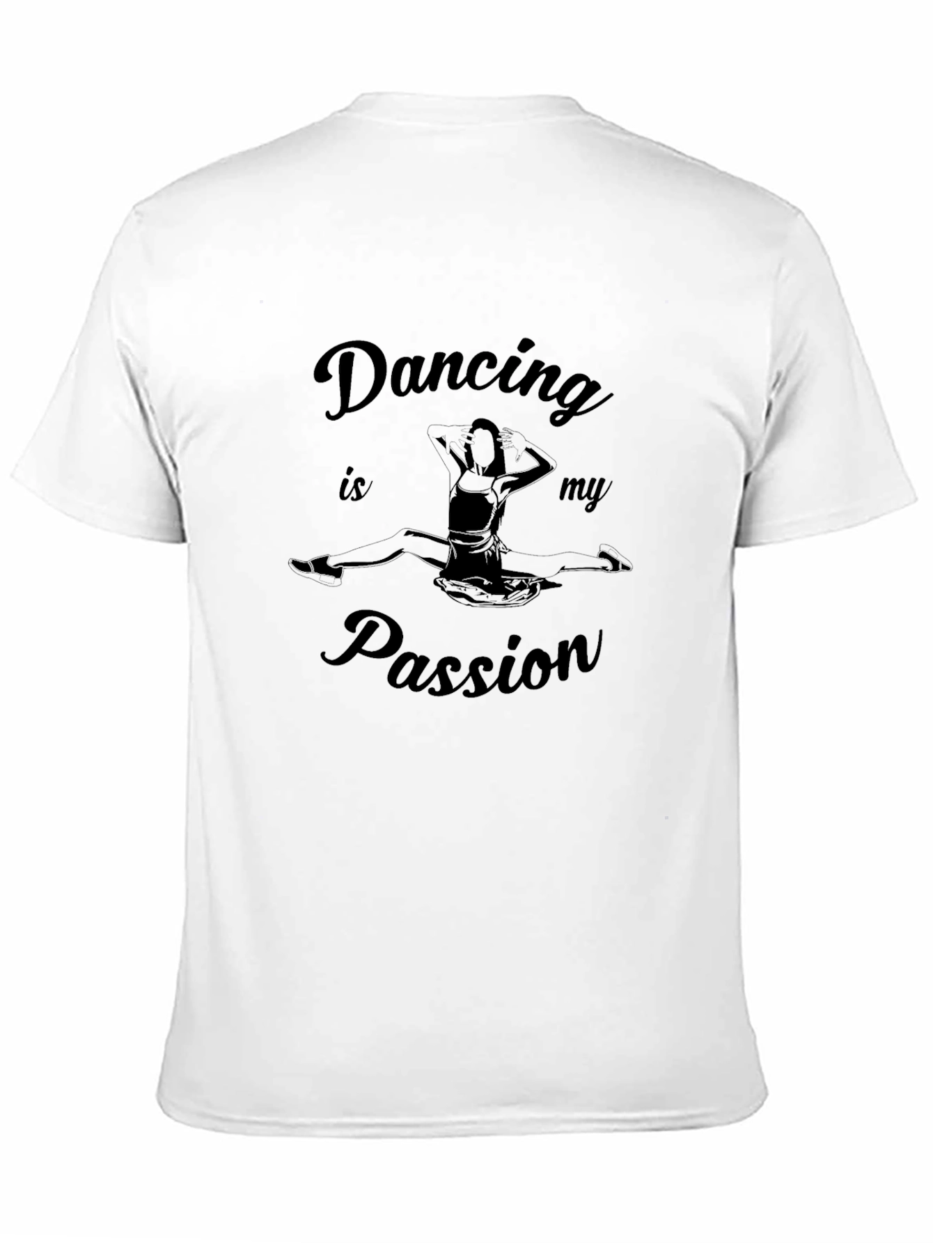 Dancing is My Passion Black Graphic Tee