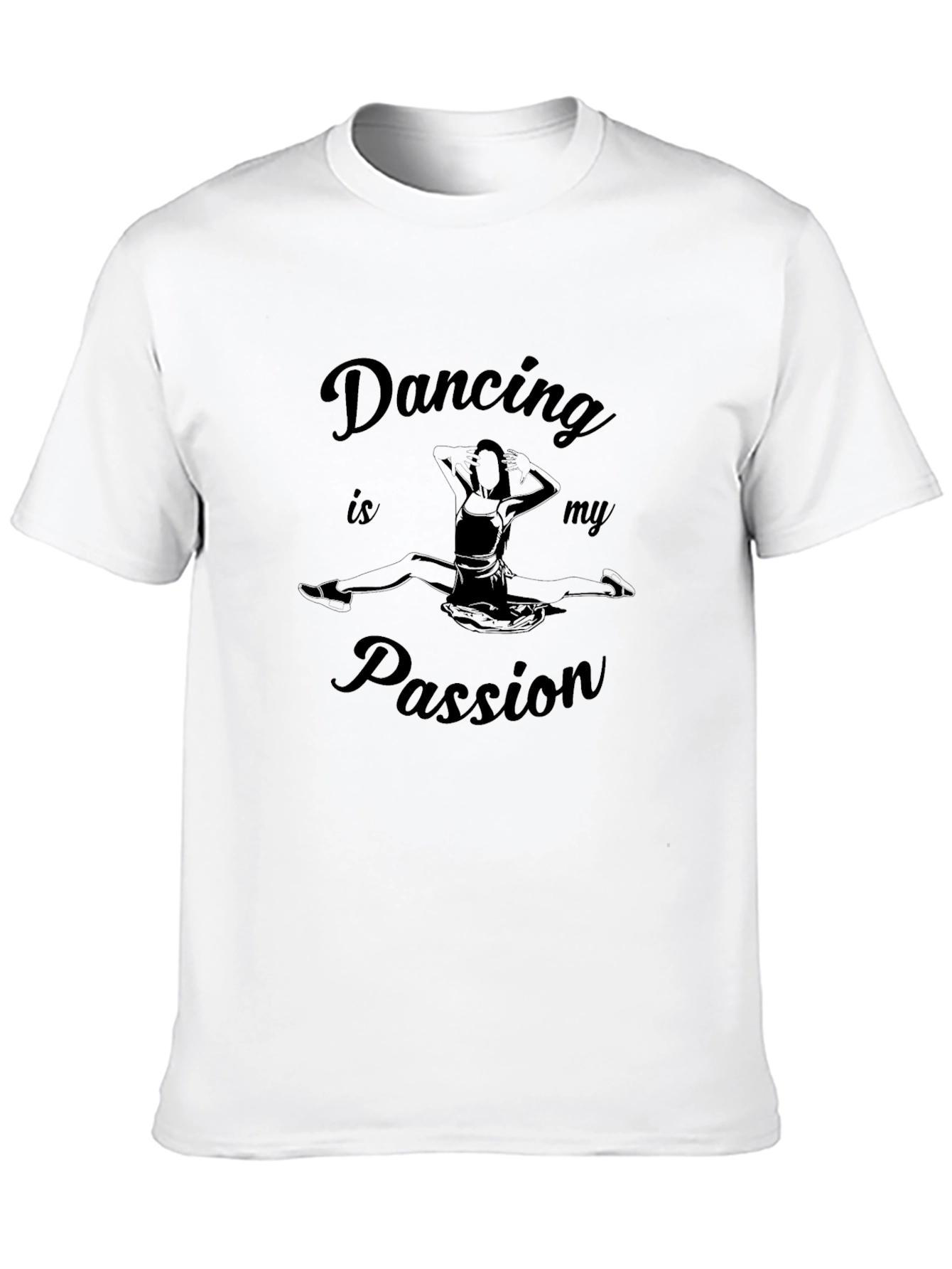 Dancing is My Passion Black Graphic Tee