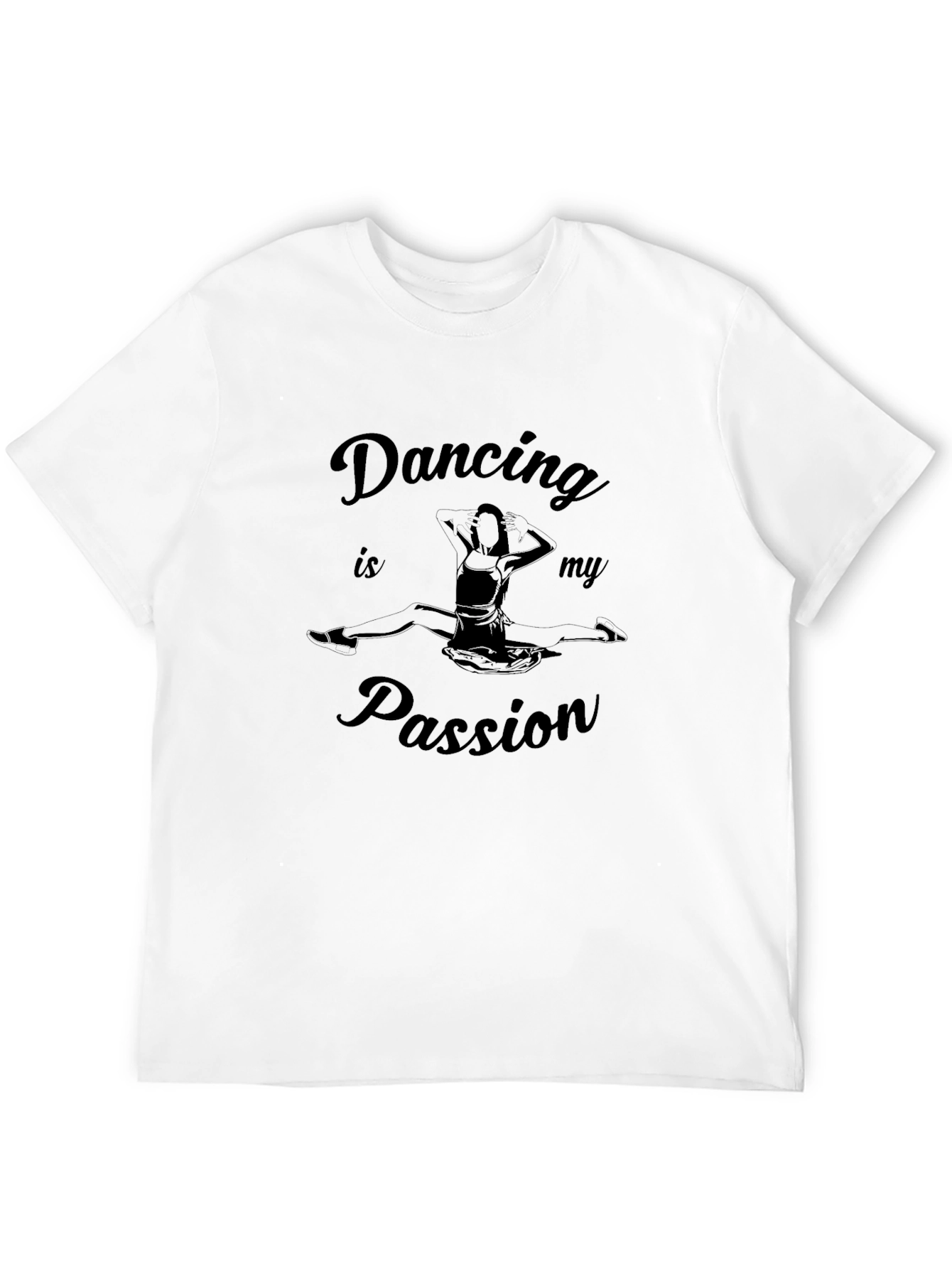 Dancing is My Passion Black Graphic Tee