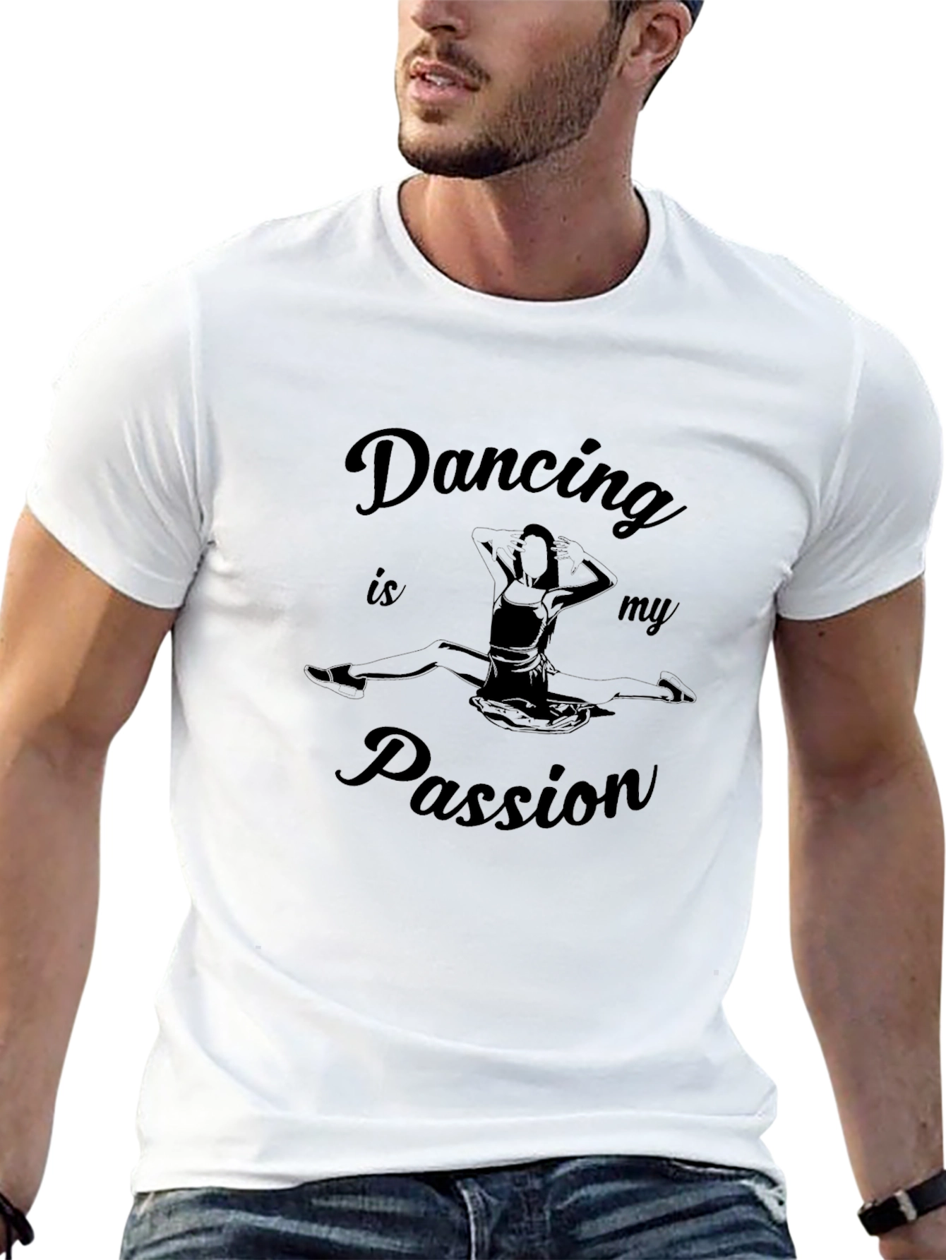 Dancing is My Passion Black Graphic Tee