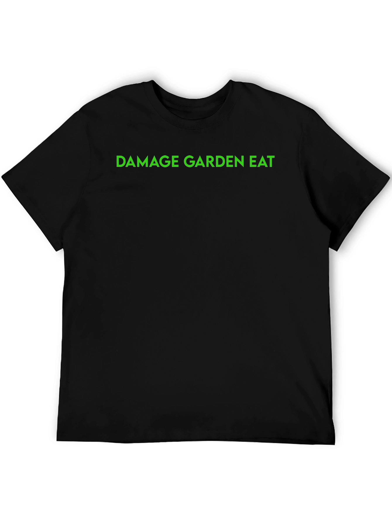 Damage Garden Eat Graphic Tee - Cool Black Shirt