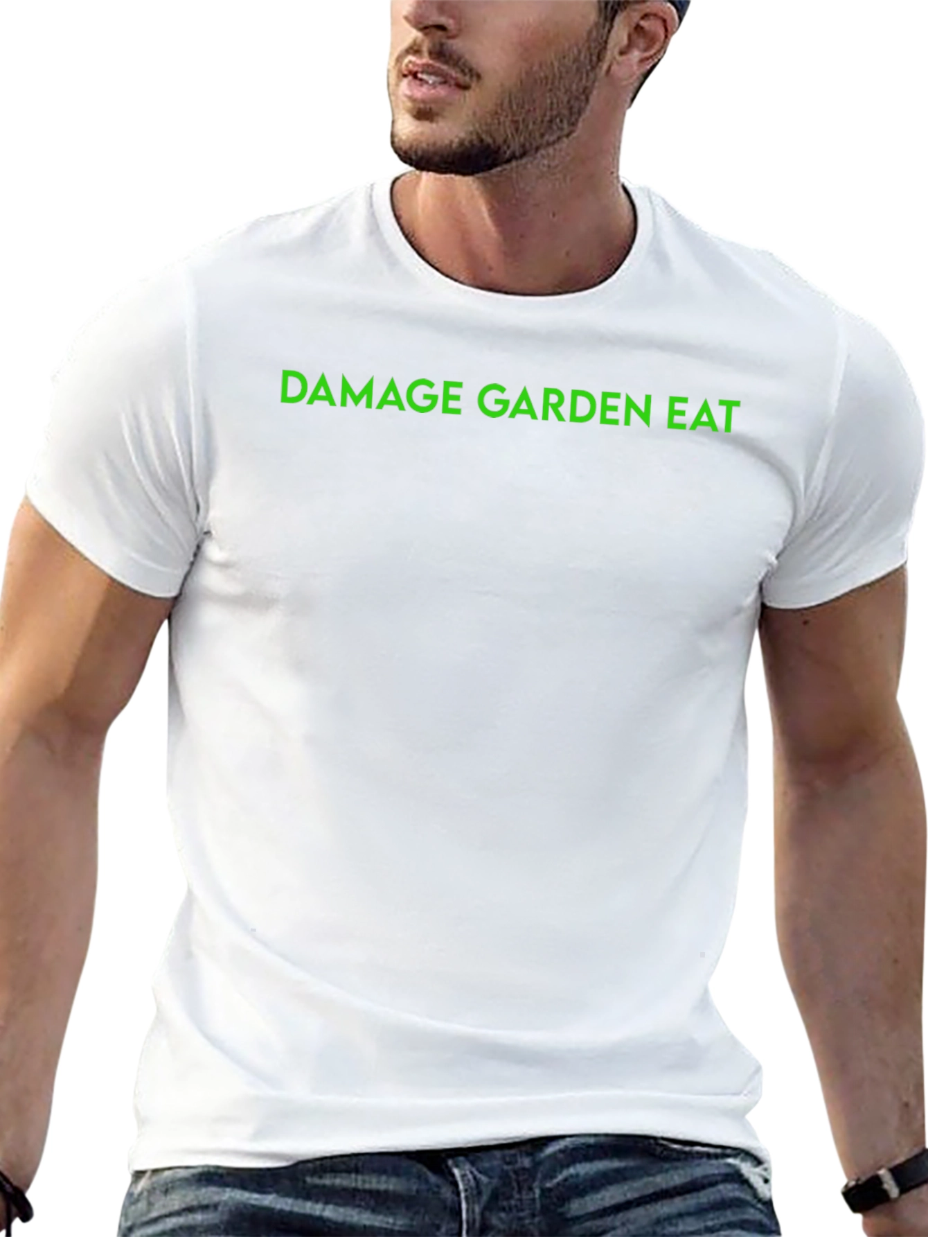 Damage Garden Eat Graphic Tee - Cool Black Shirt