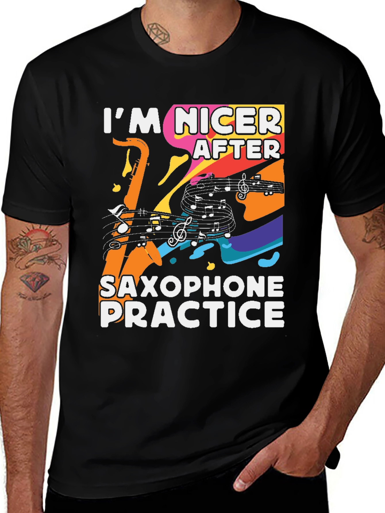 Funny Saxophone Practice T-Shirt