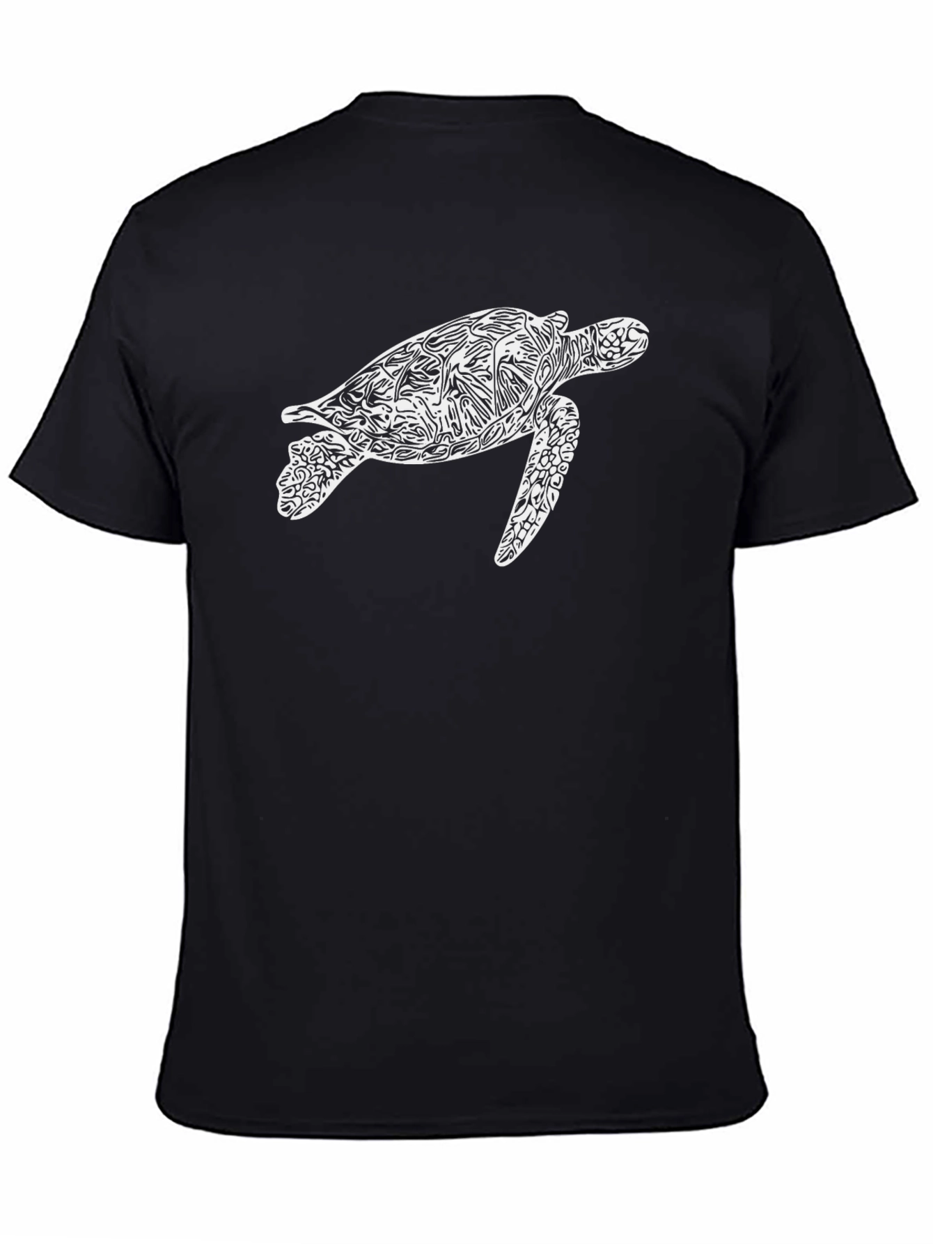 Sea Turtle Graphic T-Shirt - Black