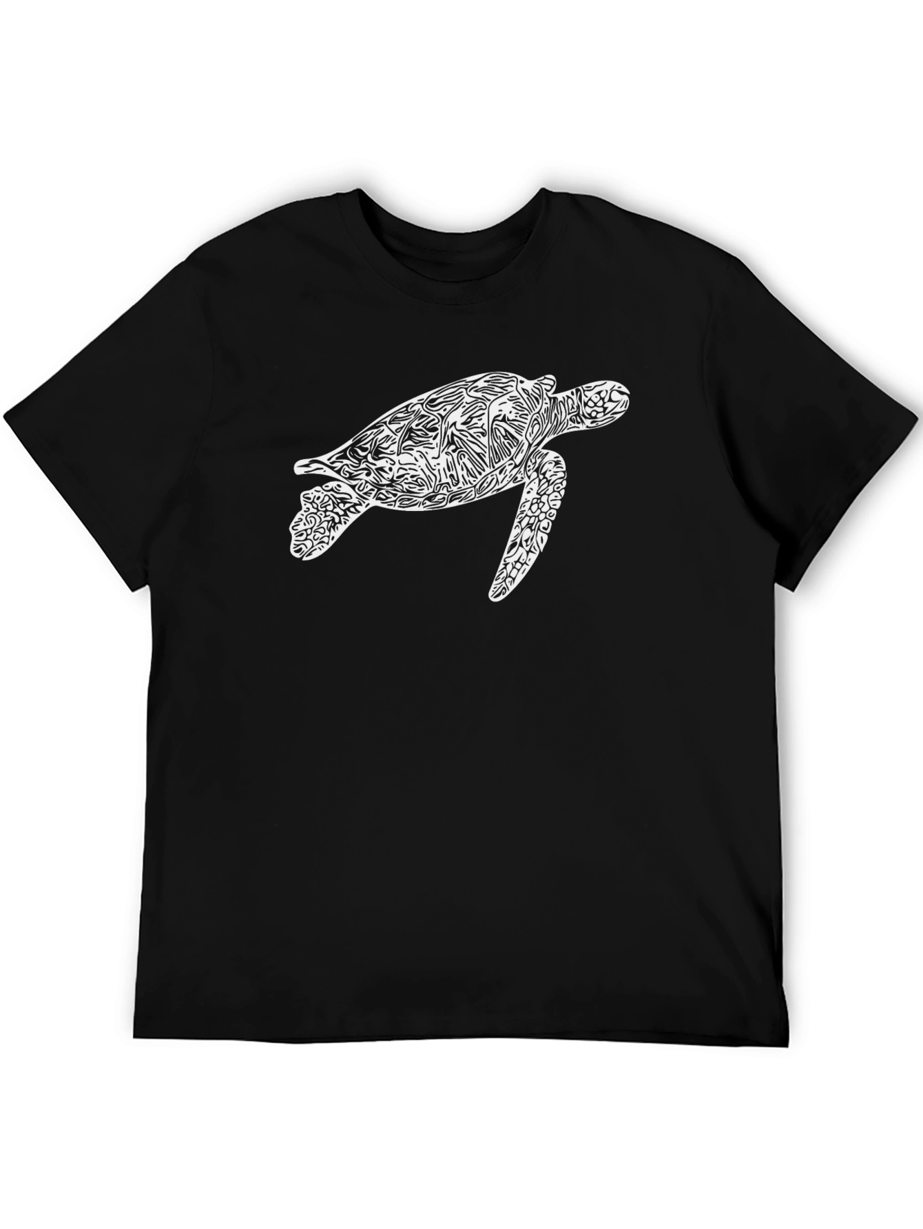 Sea Turtle Graphic T-Shirt - Black