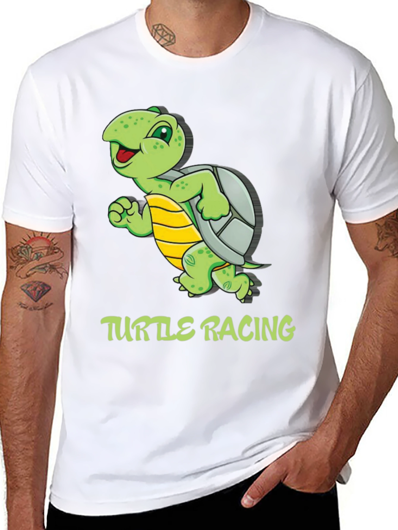Turtle Racing Graphic T-Shirt